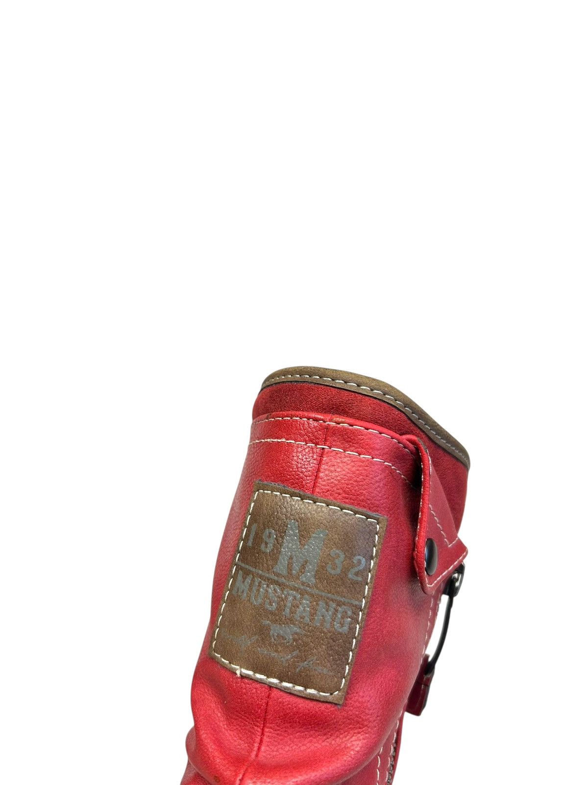 Mustang Vintage Red Mustang Racing Moto boots avantgarde y2k style Size US 6 / IT 36 - 6 Thumbnail
