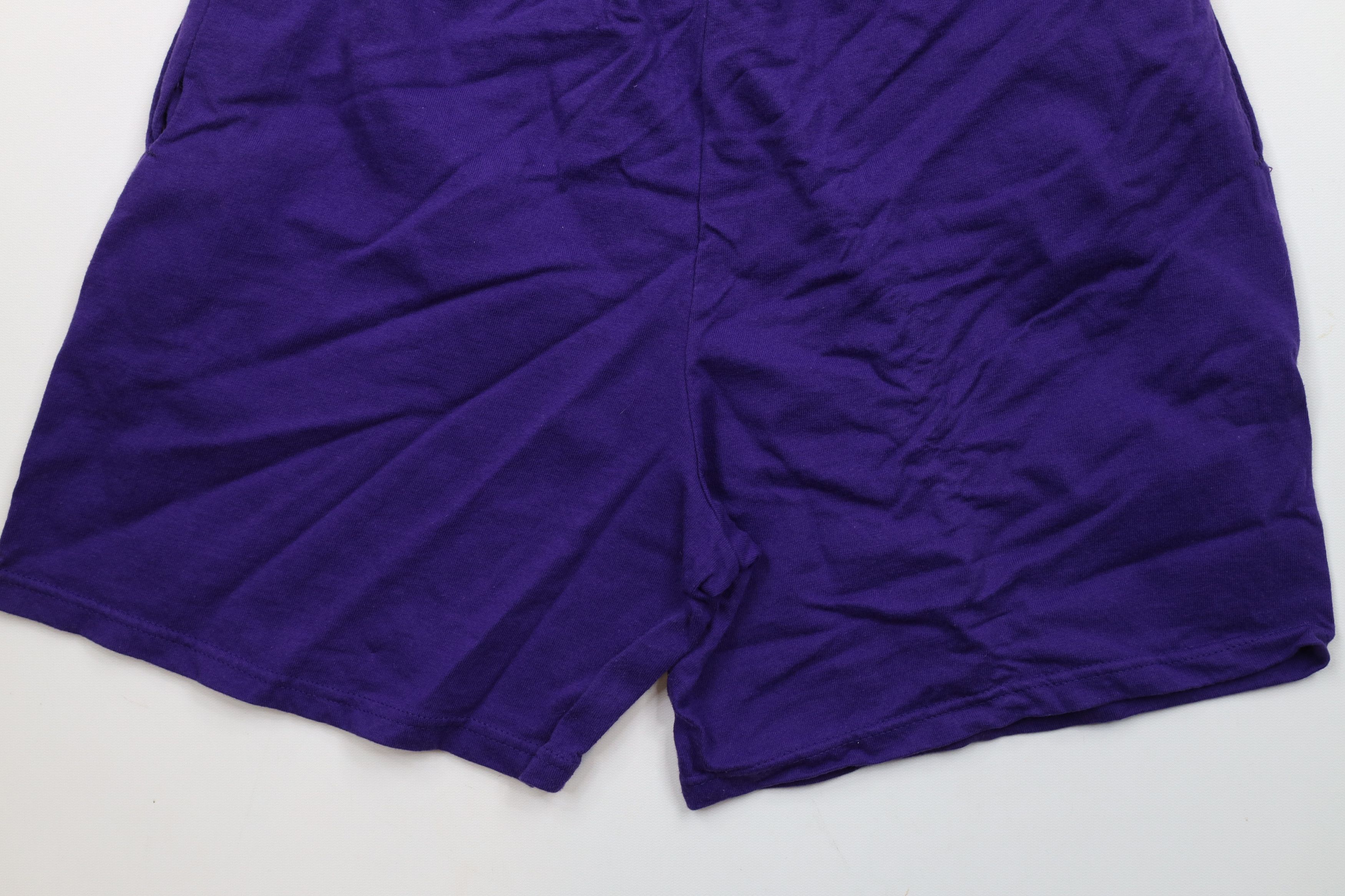 Vintage Vintage 90s Streetwear Above Knee Shorts Purple Cotton USA Size US 34 / EU 50 - 11 Thumbnail