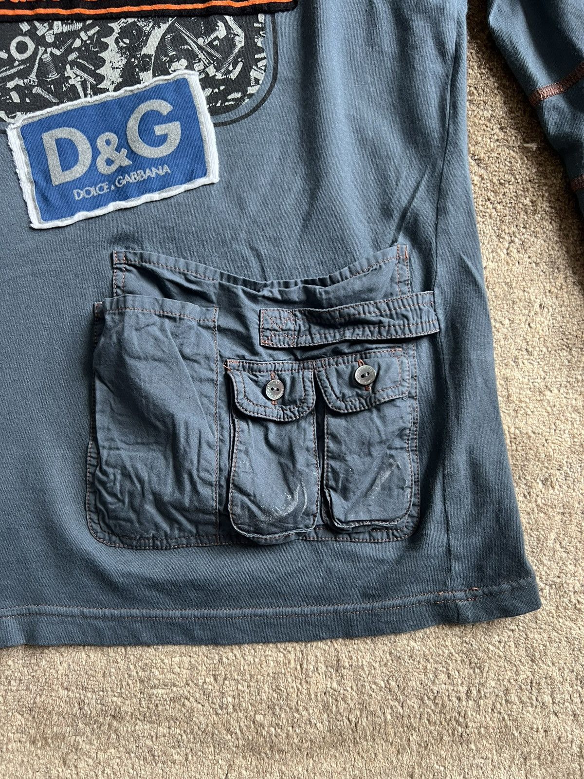 Dolce & Gabbana Vintage Japanese Dolce and Gabbana cargo t shirt “Menatwork” Size US M / EU 48-50 / 2 - 4 Thumbnail