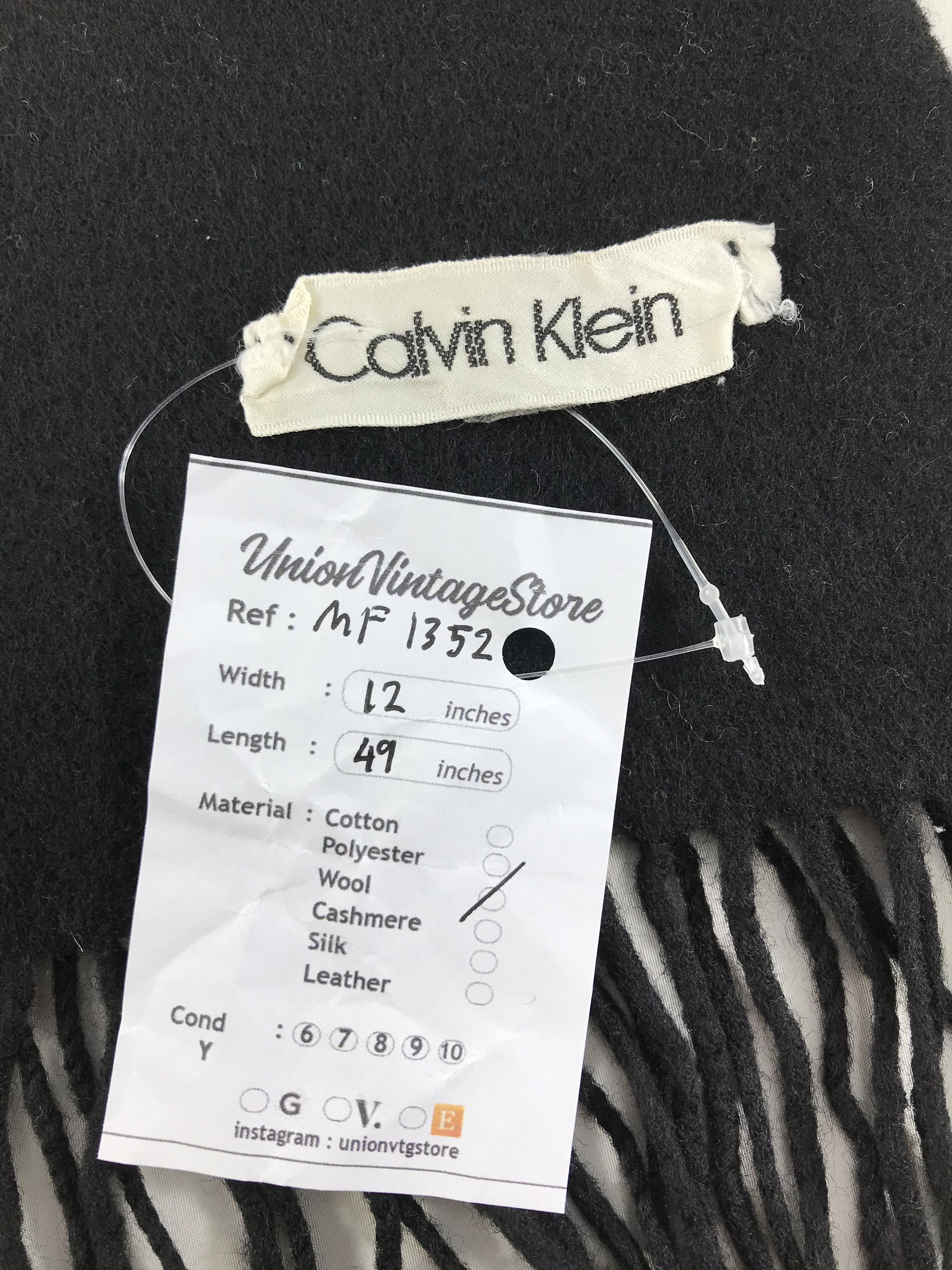 Calvin Klein Vintage Calvin Klein Scarf/Muffler/Neckwear MF1352 Size ONE SIZE - 4 Thumbnail