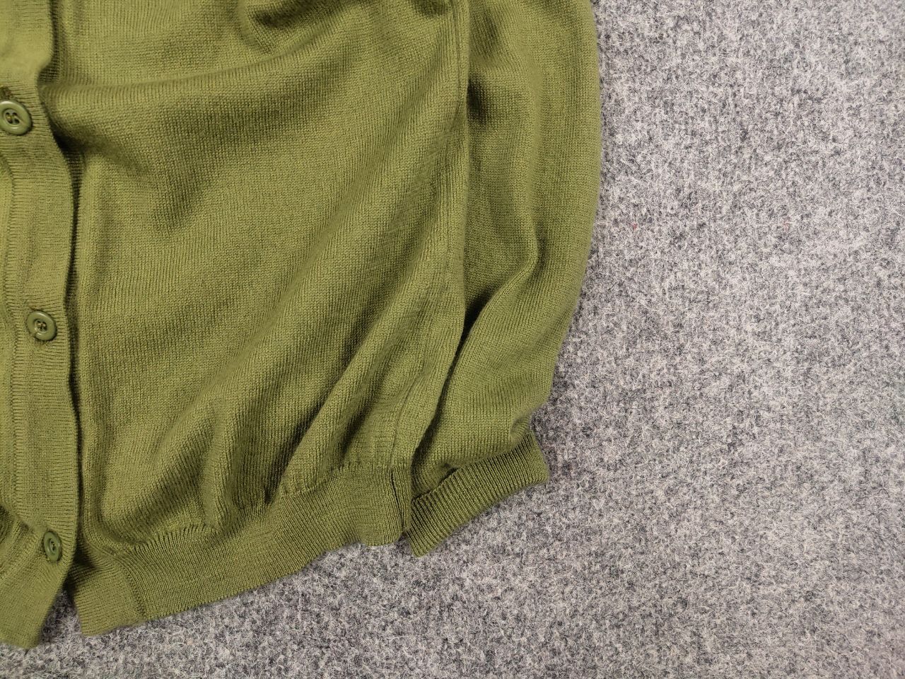 Japanese Brand Vintage 60s Korrigan Green Button Cardigan kurt cobain style Size S / US 4 / IT 40 - 5 Thumbnail