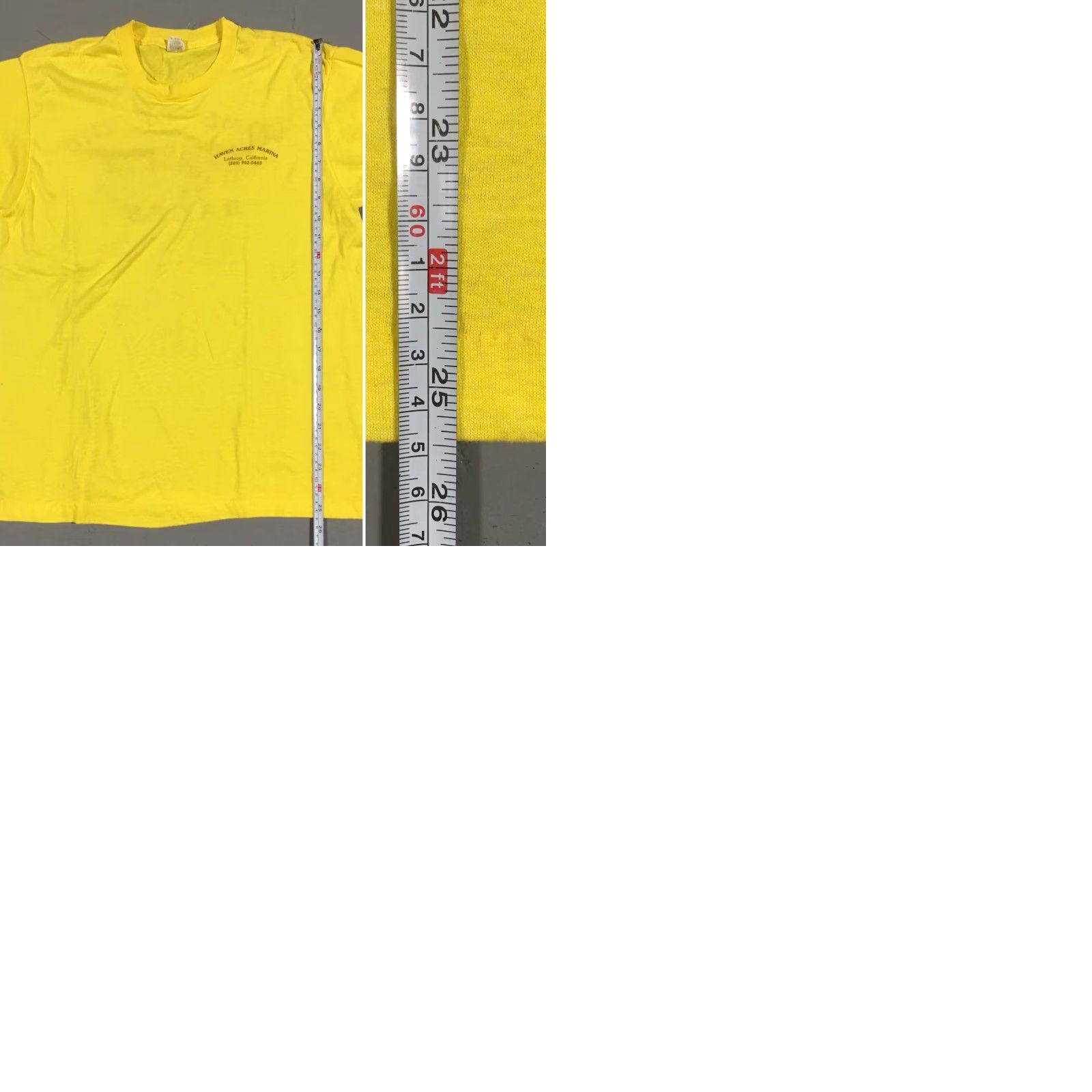 Vintage VINTAGE Screen Stars T Shirt 1980s XL Yellow Men Graphic Tee Lathrop California Alligator Races Sportswear/Beach Size US XL / EU 56 / 4 - 9 Thumbnail