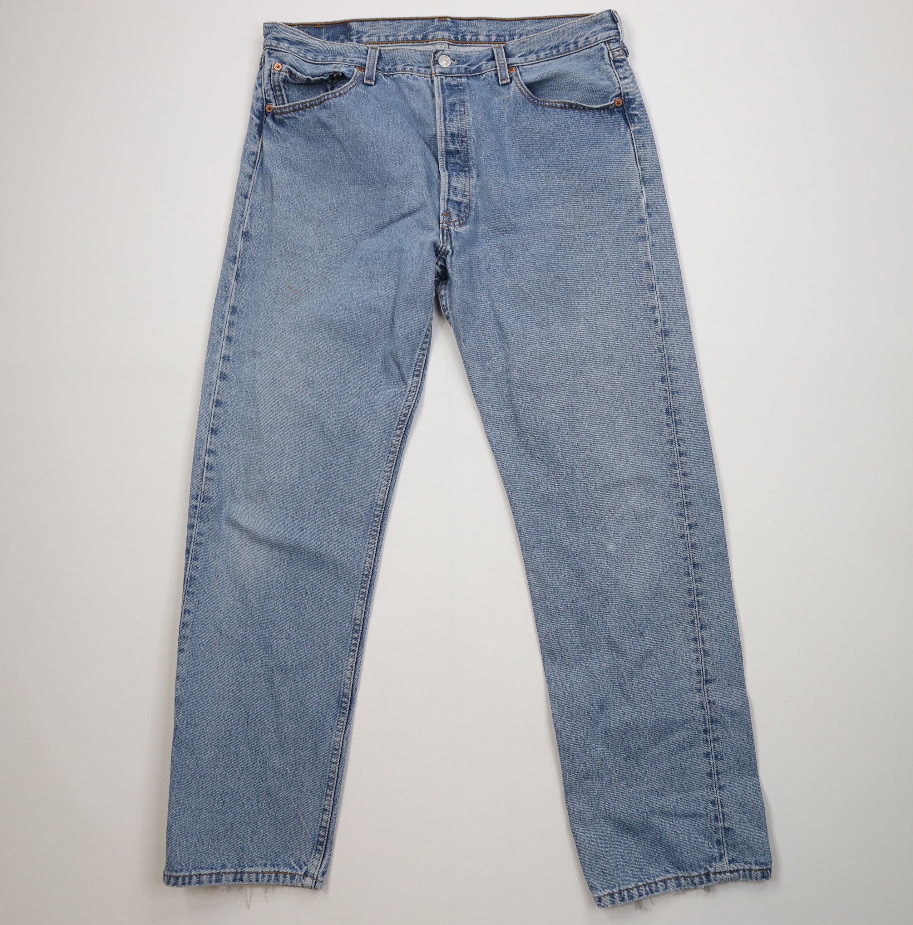 Levi's Vintage 90s Levis 501xx Fly Original Straight Jeans USA Size US 38 / EU 54 - 1 Thumbnail