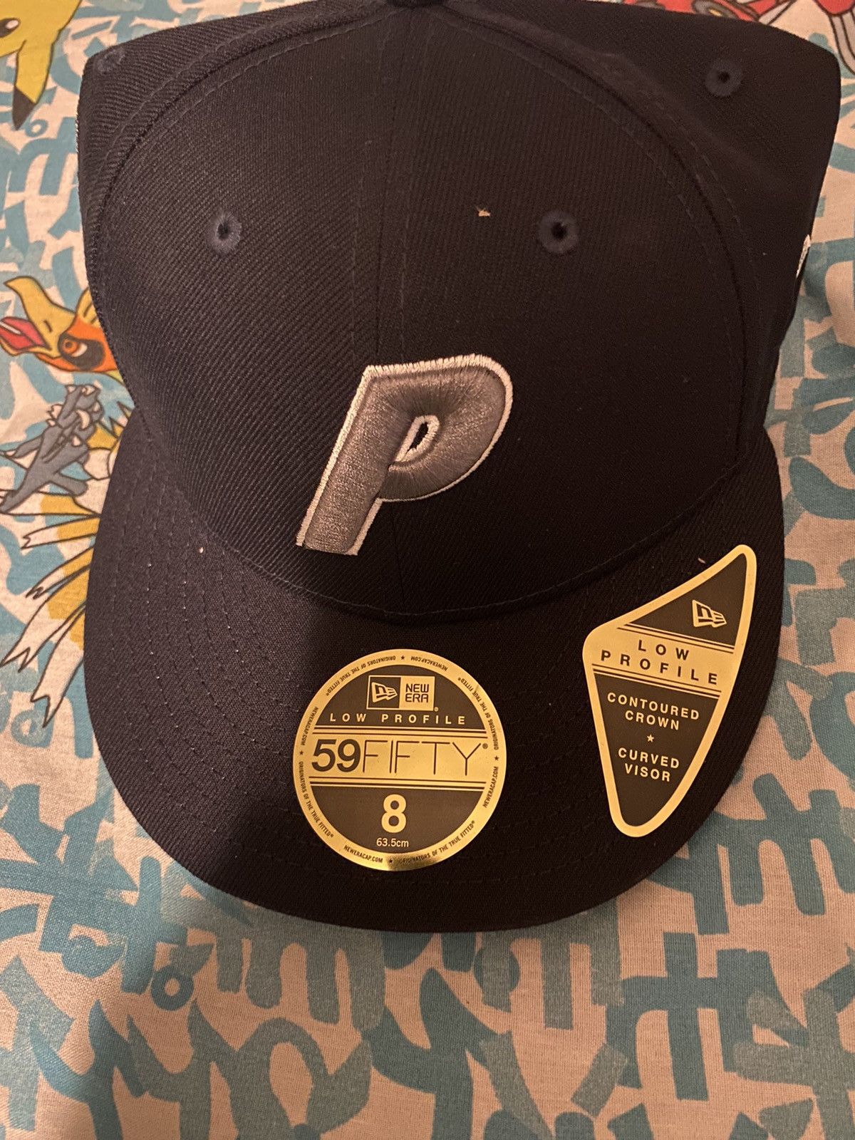 Palace Dragon P New Era LP 59FIFTY Cap Navy Size 8
