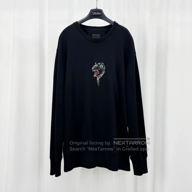 Givenchy Givenchy Flock Tiger Head Embroidered Letter Hoodie Size US XL / EU 56 / 4 - 1 Thumbnail