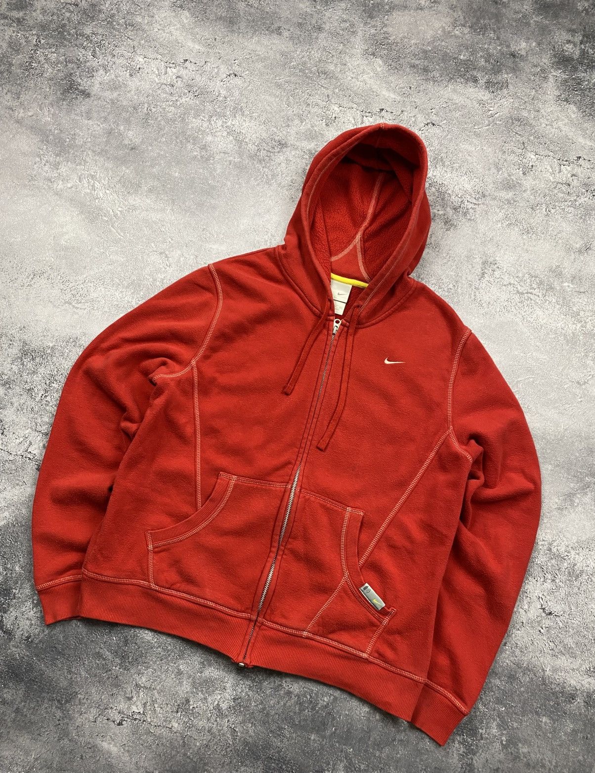 Nike Vintage Y2K Nike Zip Up Hoodie Swoosh Logo Streetwear 90s Size L / US 10 / IT 46 - 3 Thumbnail