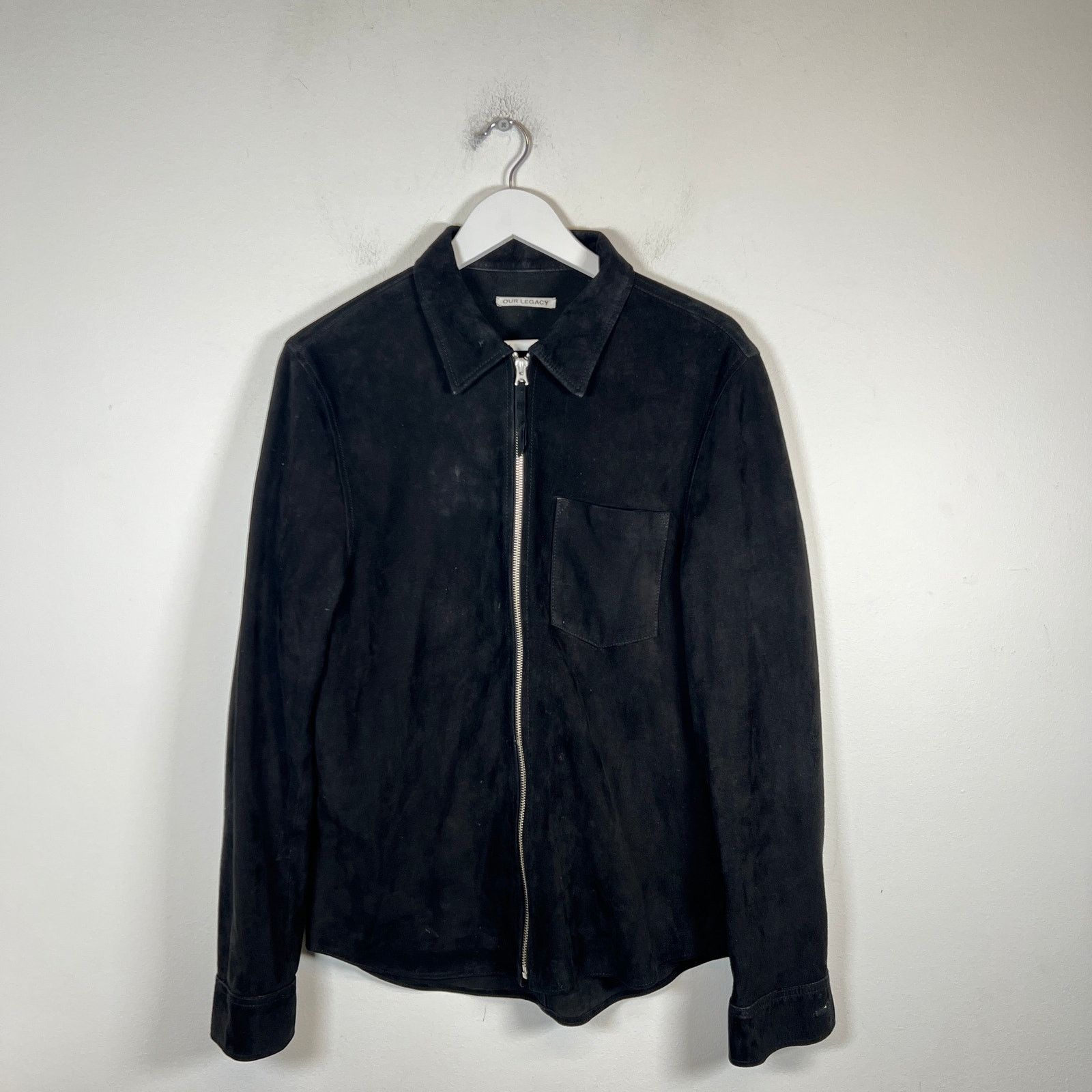 Our Legacy Our Legacy Black Suede Zip Up Jacket Size M Size US M / EU 48-50 / 2 - 1 Thumbnail