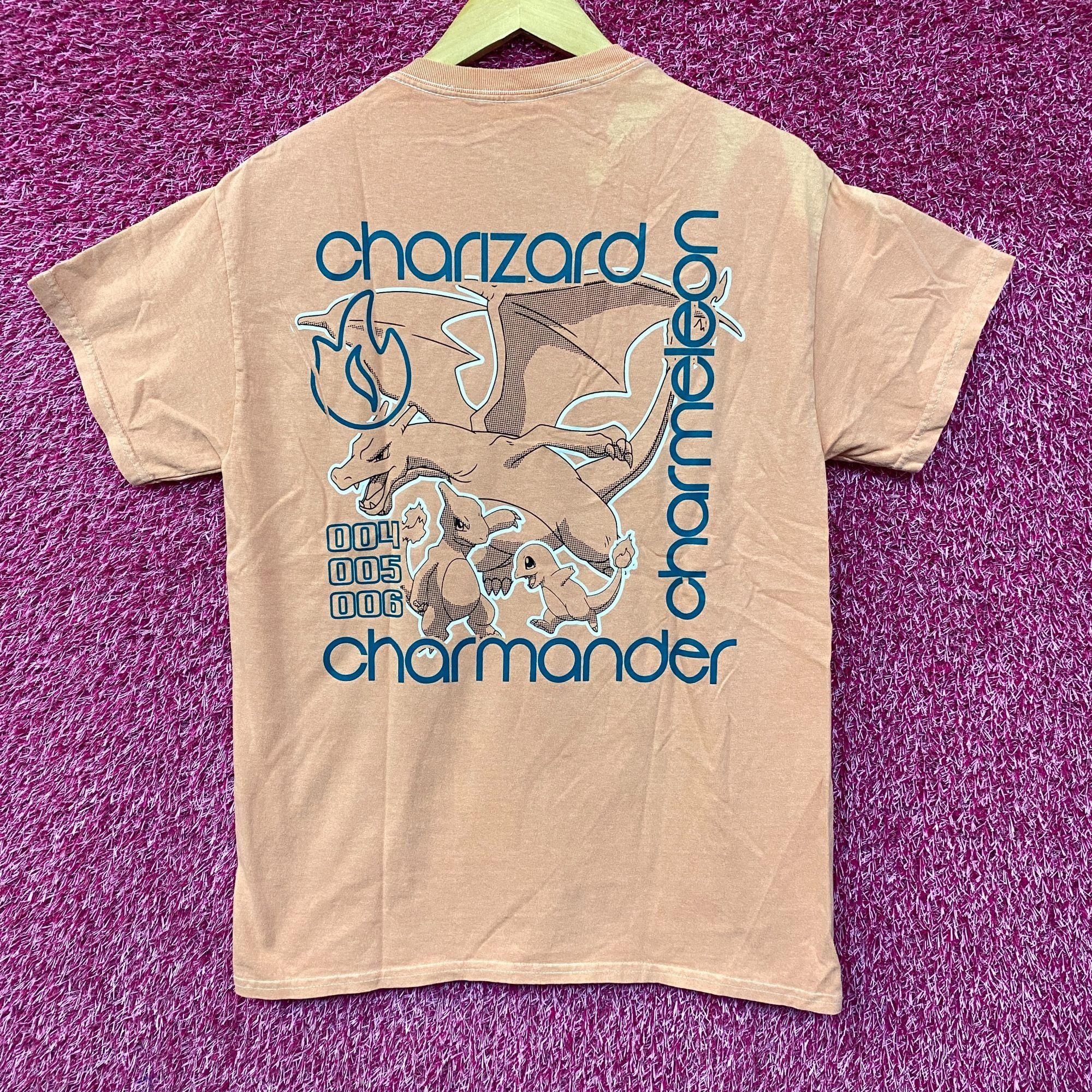 Pokemon Pokemon Charmander Evolutions Graphic Design T-Shirt SM Size US S / EU 44-46 / 1 - 4 Thumbnail