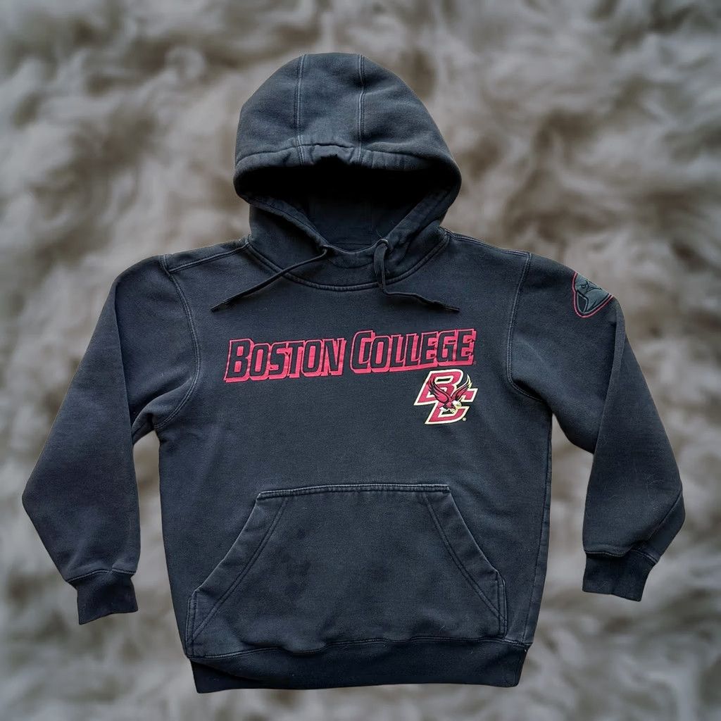 Vintage Champs Boston College Sweatshirt Womens Small Hoodie Pullover Black College Size S / US 4 / IT 40 - 1 Thumbnail
