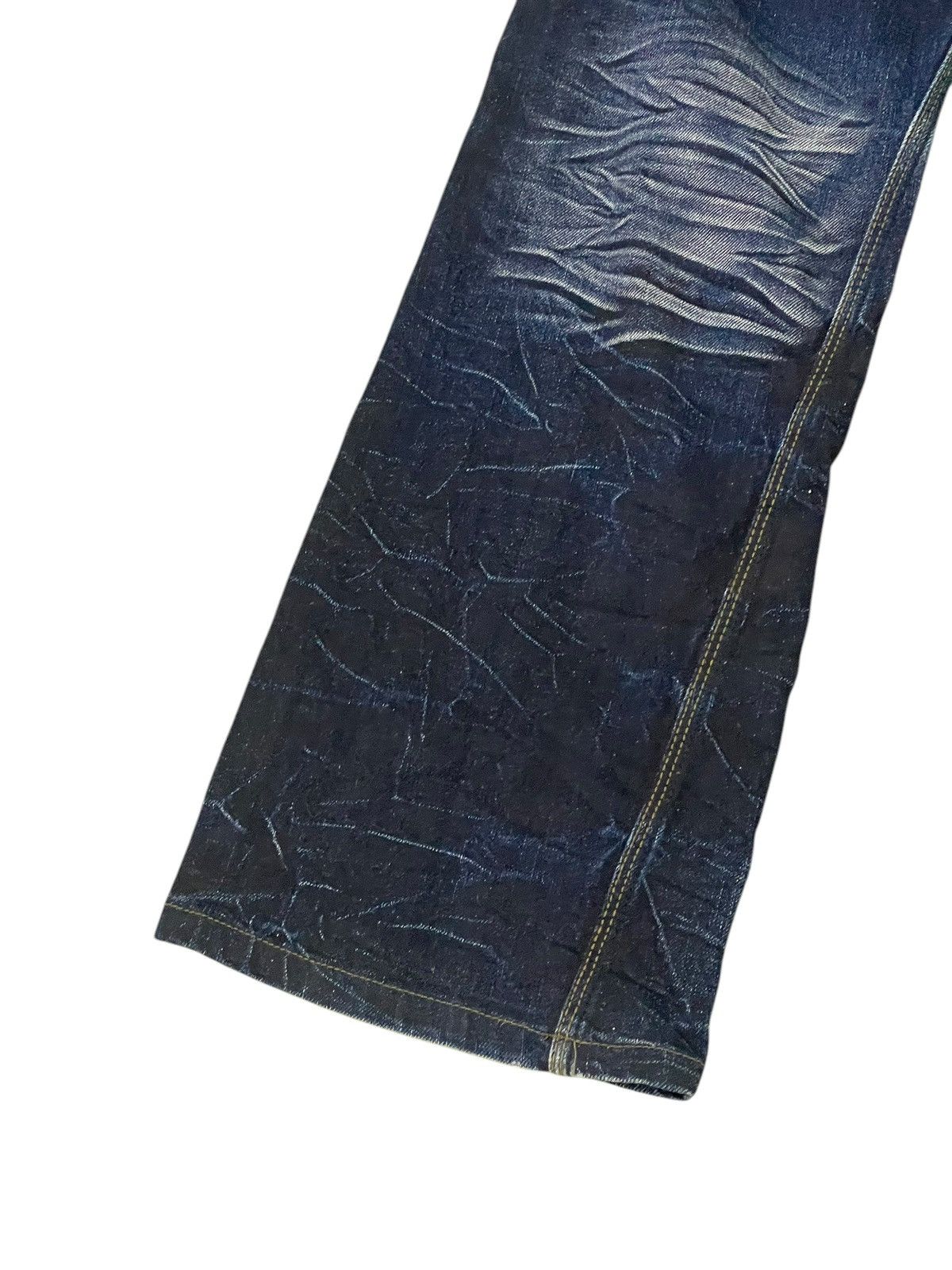 Japanese Brand Flare Jeans Nicole Club Faded Clawmark Boot Cut 2🟦 Size US 31 - 14 Thumbnail