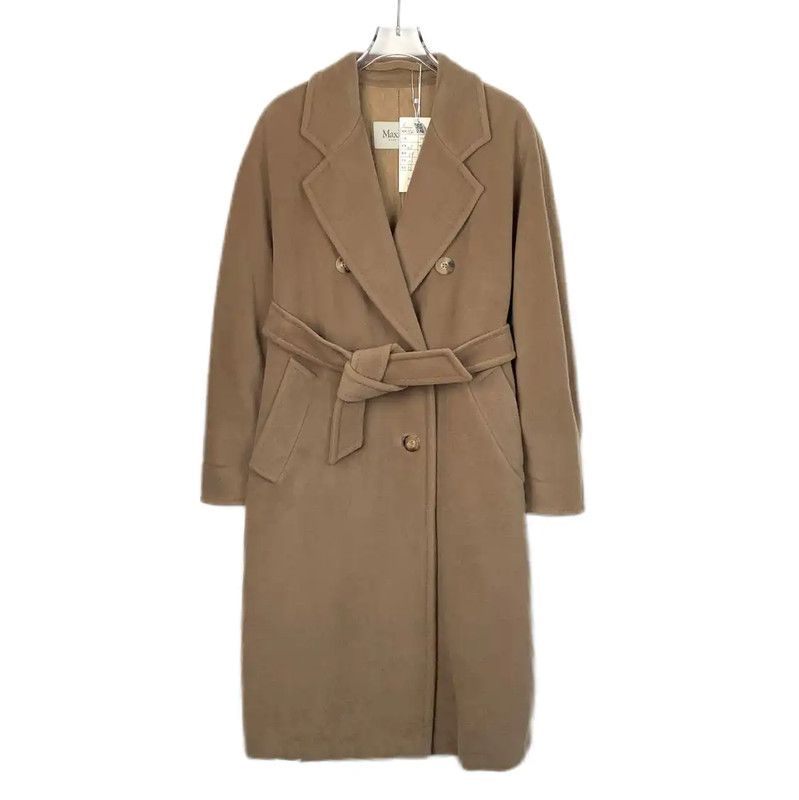 Max Mara MaxMara Brown Wool Women's Coat 0089 Size XS / US 0-2 / IT 36-38 - 1 Thumbnail