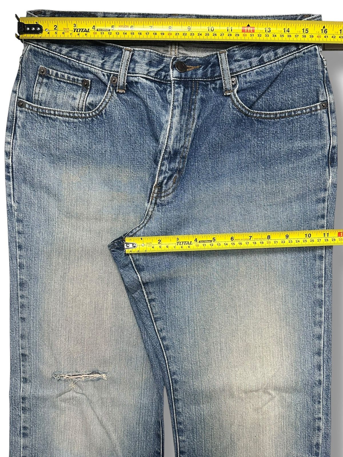 Japanese Brand Vintage IN Blue Denim Straight Leg Jeans with Faded Wash Size US 32 / EU 48 - 18 Thumbnail