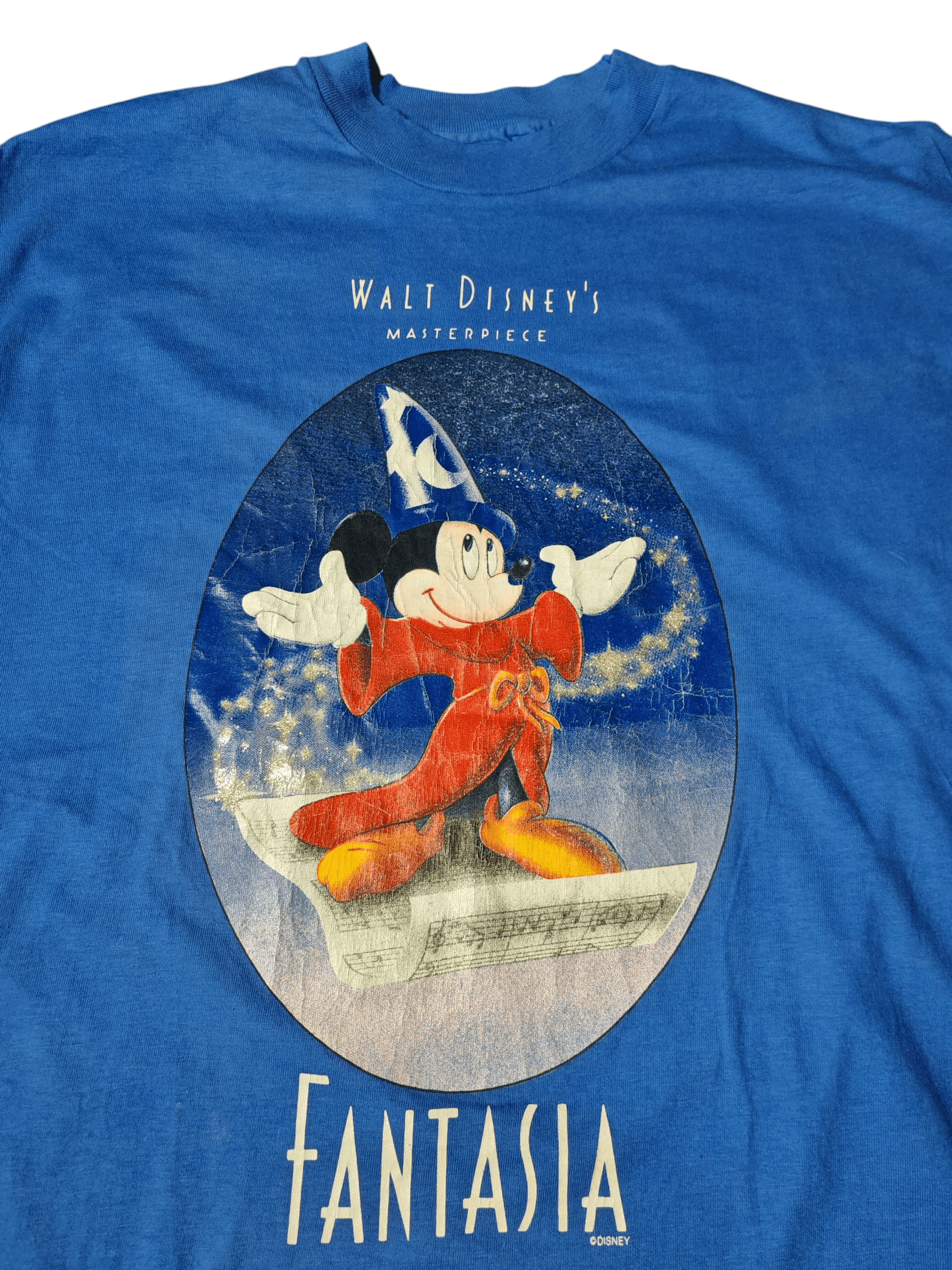 Vintage 90s Disney Fantasia Sorcerer Mickey TShirt XL Hanes