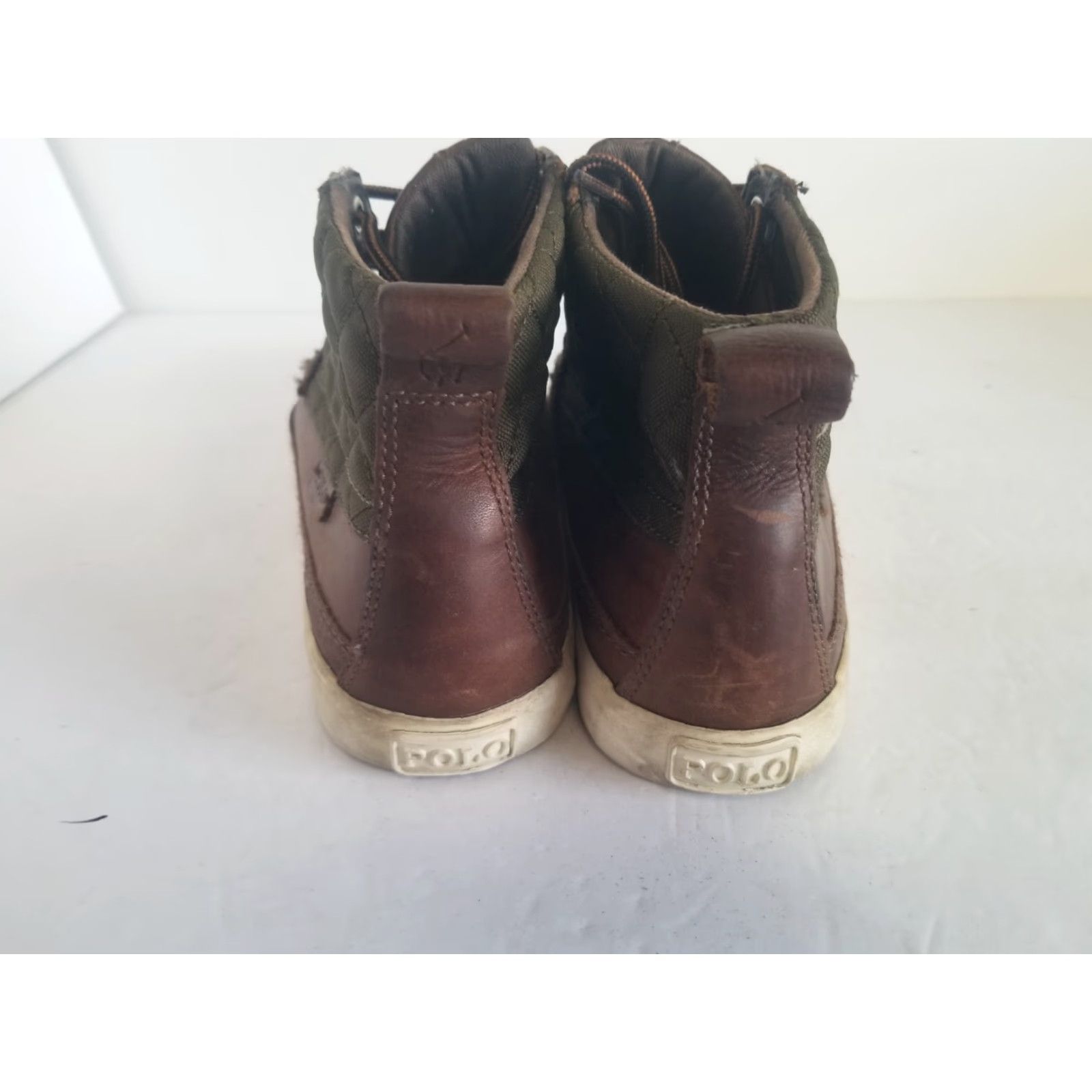 Polo Ralph Lauren Polo Ralph Lauren Tomas Leather Deck Shoes Chukkas Brown Mens 8.5 D Boat Shoe Casual Leather Lining Insole Outsole Vintage No Size US M / EU 48-50 / 2 - 3 Thumbnail