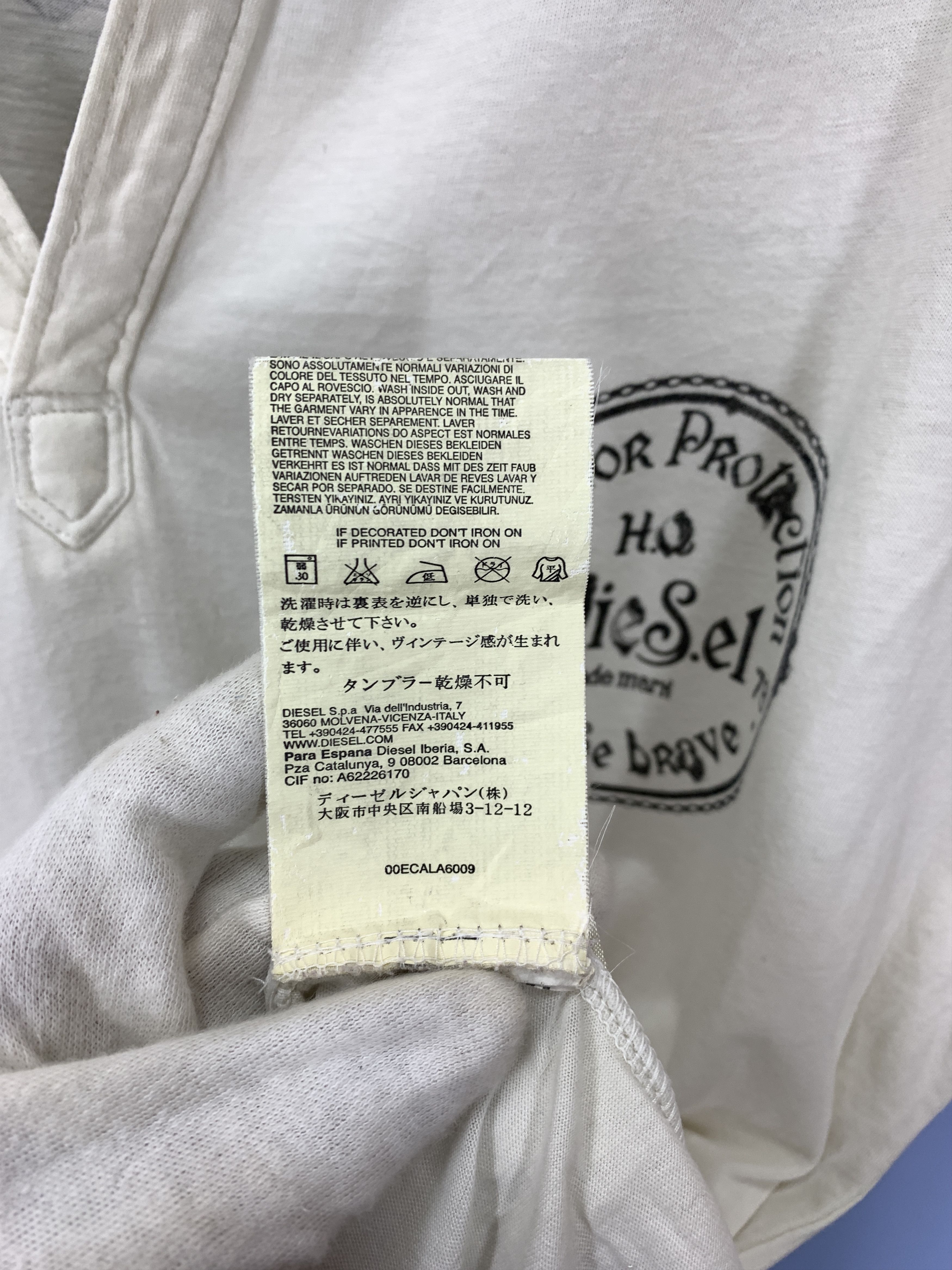 Diesel DIESEL Superior Protection Polo T Shirt #1807/07 Size US L / EU 52-54 / 3 - 10 Thumbnail
