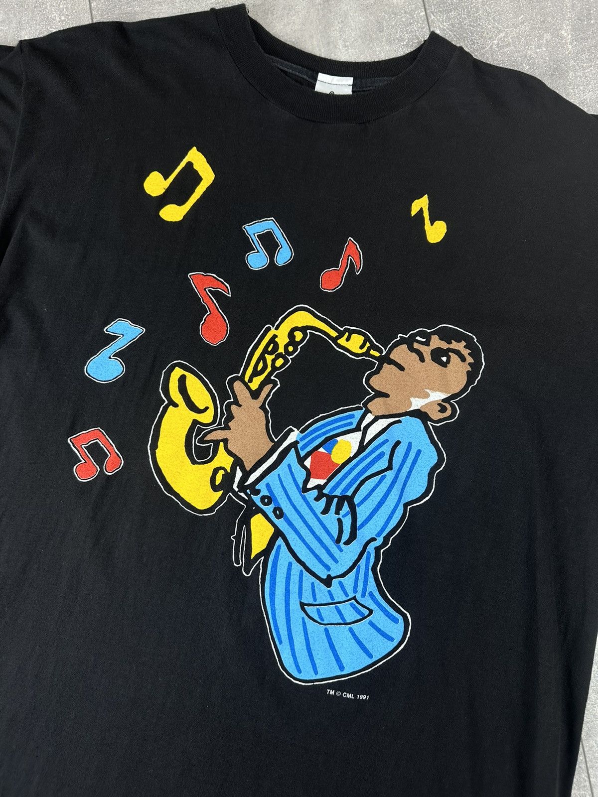 Other Five Guys Named Moe Jazz Band 1991 Retro T-Shirt Size US XL / EU 56 / 4 - 6 Thumbnail