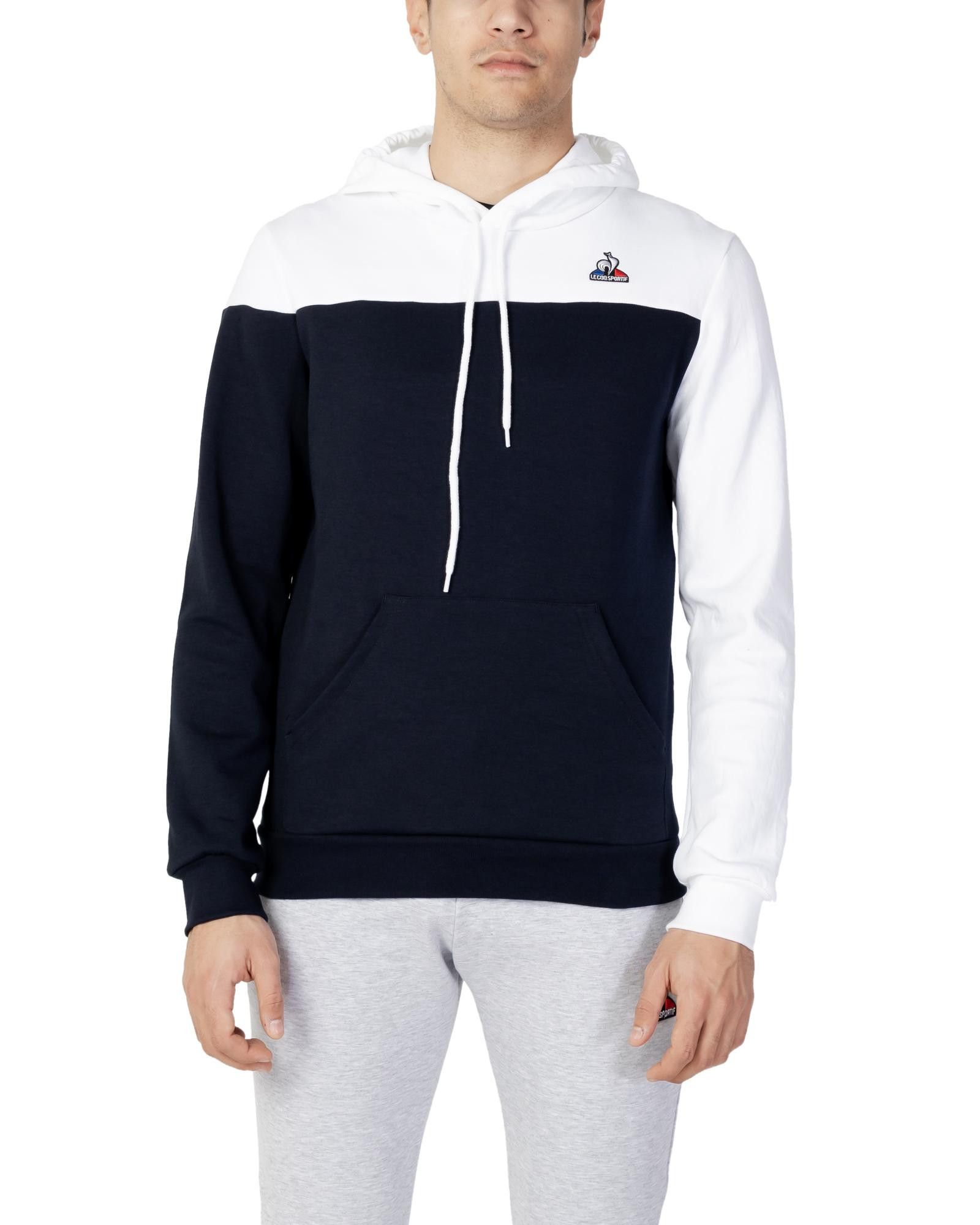 image of Le Coq Sportif Hooded Sweatshirt in Blue, Men's (Size Large)