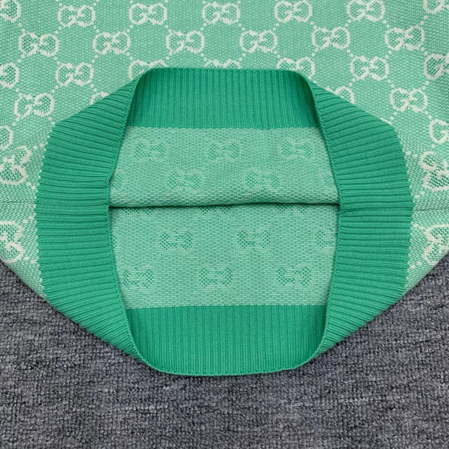 Gucci Gucci Green GG Monogram All Over Knit Sweater M 95 New Size M / US 6-8 / IT 42-44 - 9 Thumbnail