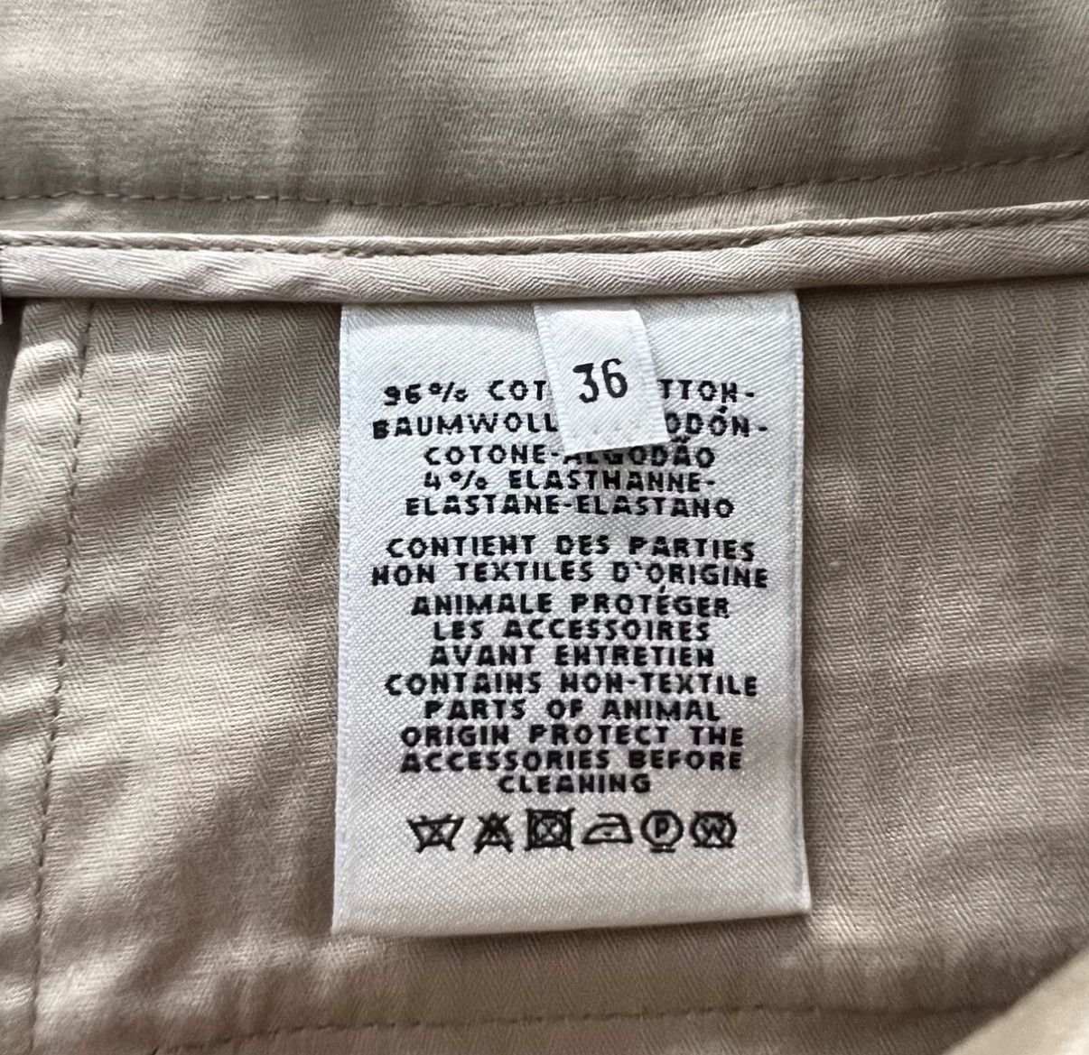 Hermes Hermès Khaki High-waisted Wide-leg Pants J41 Size 25" / US 0 / IT 36 - 4 Thumbnail