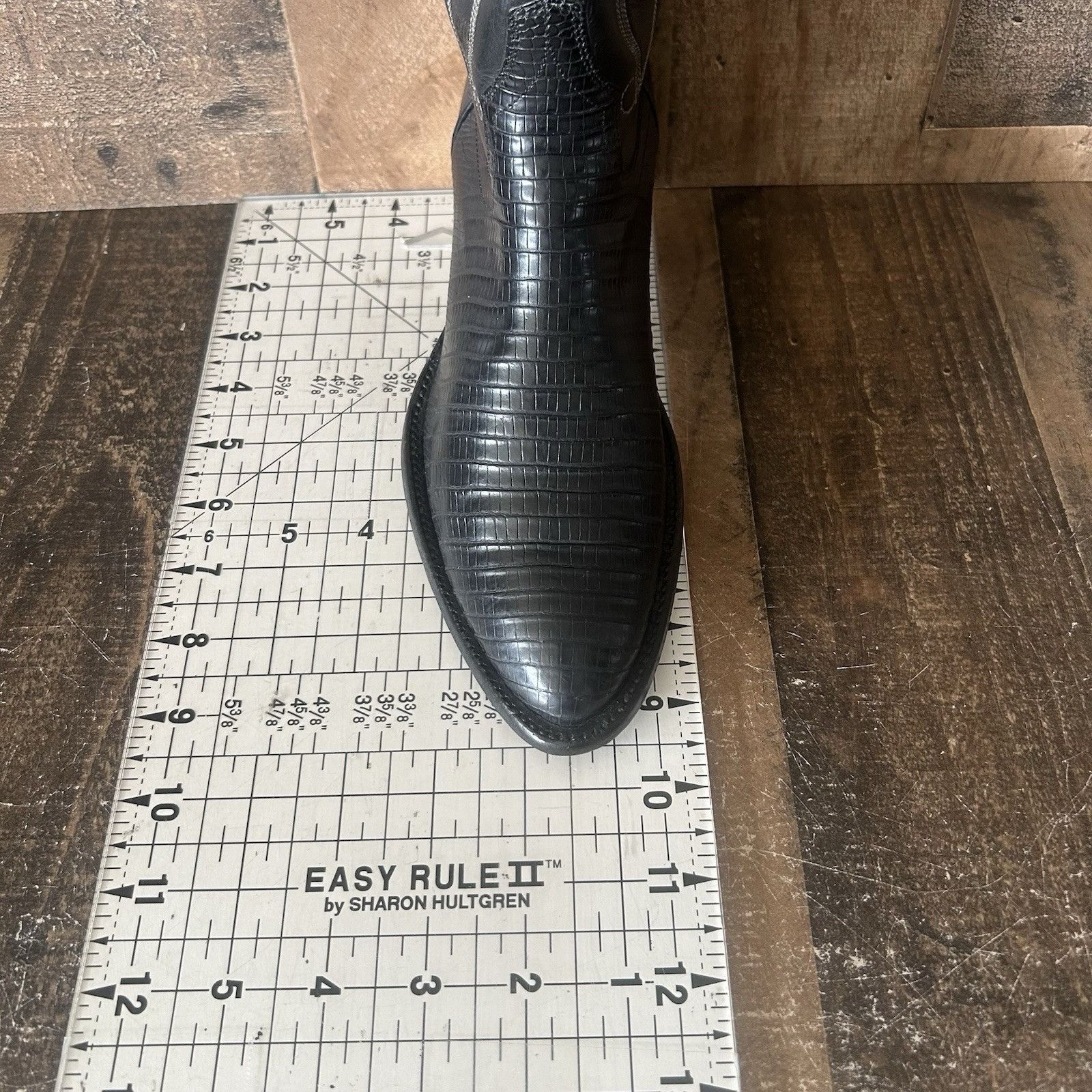 Vintage Falconhead Vintage Teju Lizard Black Cowboy Boots Womens 6 C Size US 6 / IT 36 - 6 Thumbnail