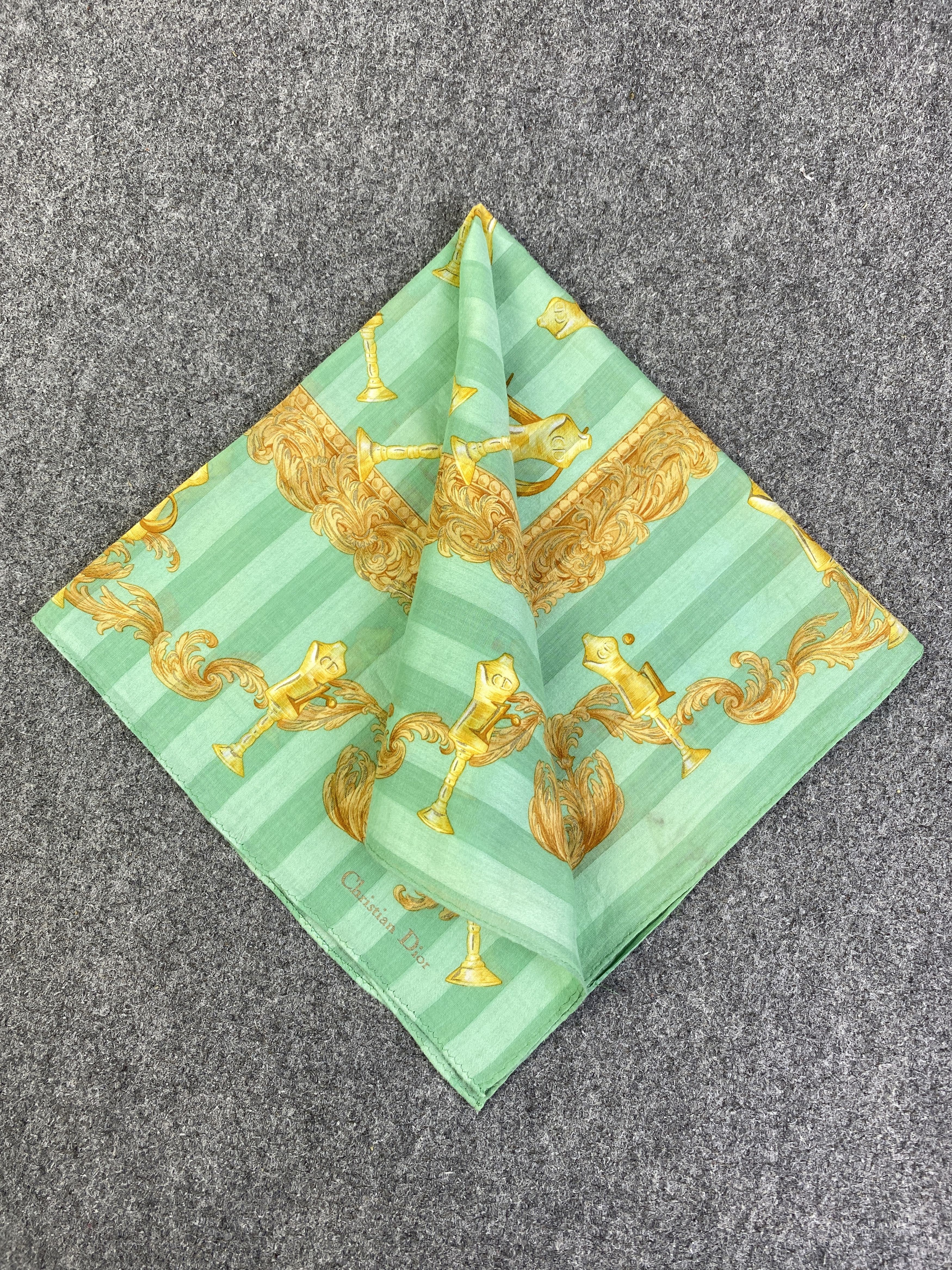 Dior Vintage Christian Dior Handkerchief / Neckerchief KT0007 Size ONE SIZE - 3 Thumbnail