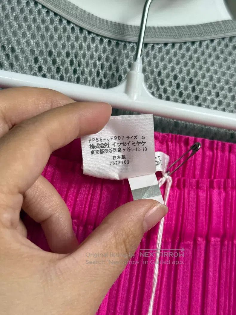 Issey Miyake Issey Miyake size:5 Pink Shiny Pants Size 31" - 4 Thumbnail