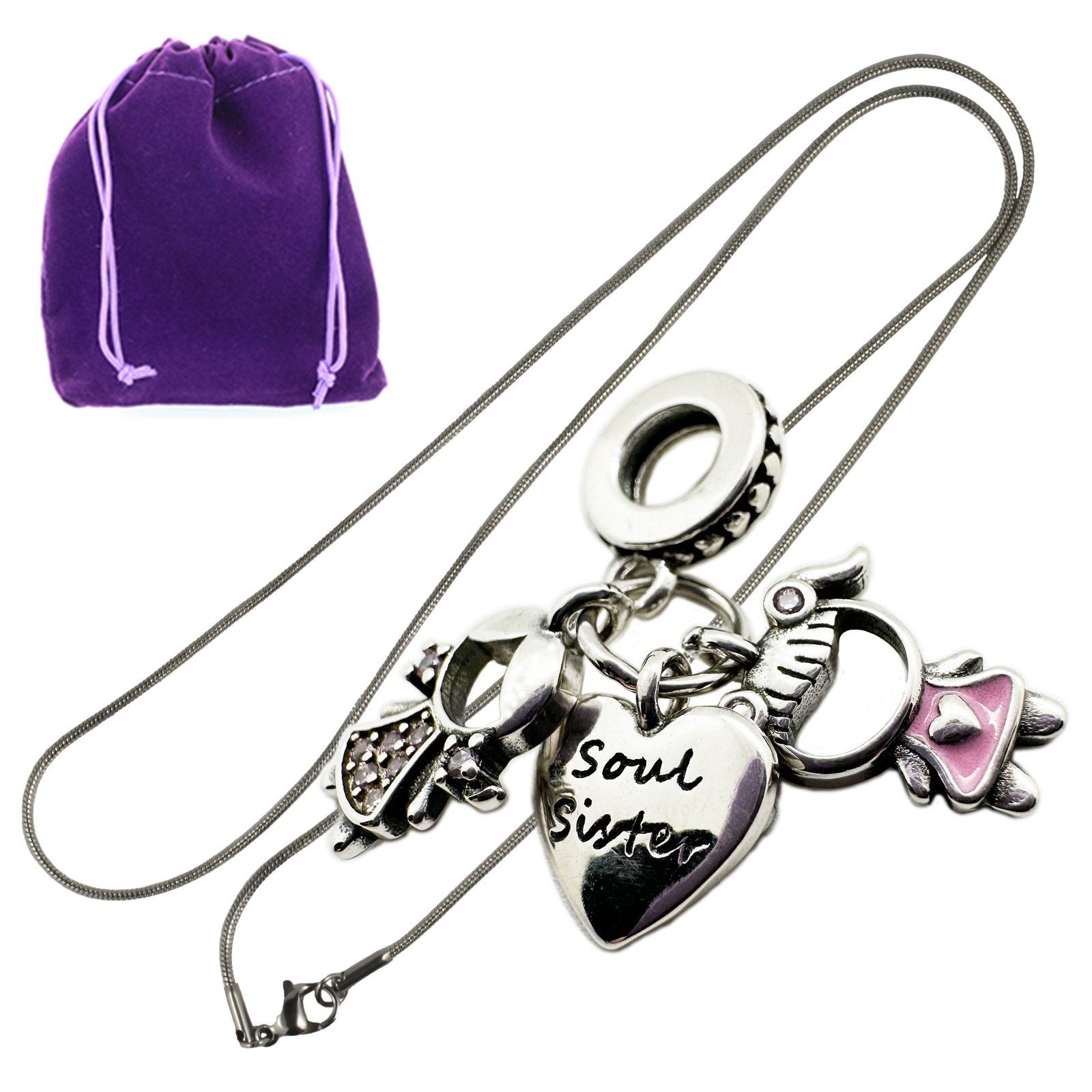 & Other Stories Soul Sister Charm Necklace - Forever Pendant Size ONE SIZE - 1 Thumbnail