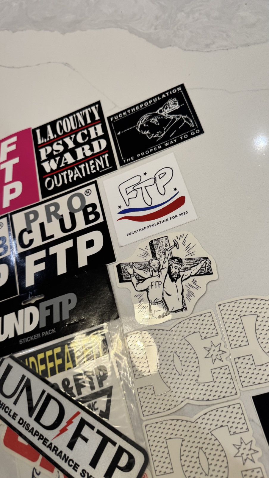 Fuck The Population Ftp Sticker Collection Fuck The Population sticker logo lot Size ONE SIZE - 22 Thumbnail
