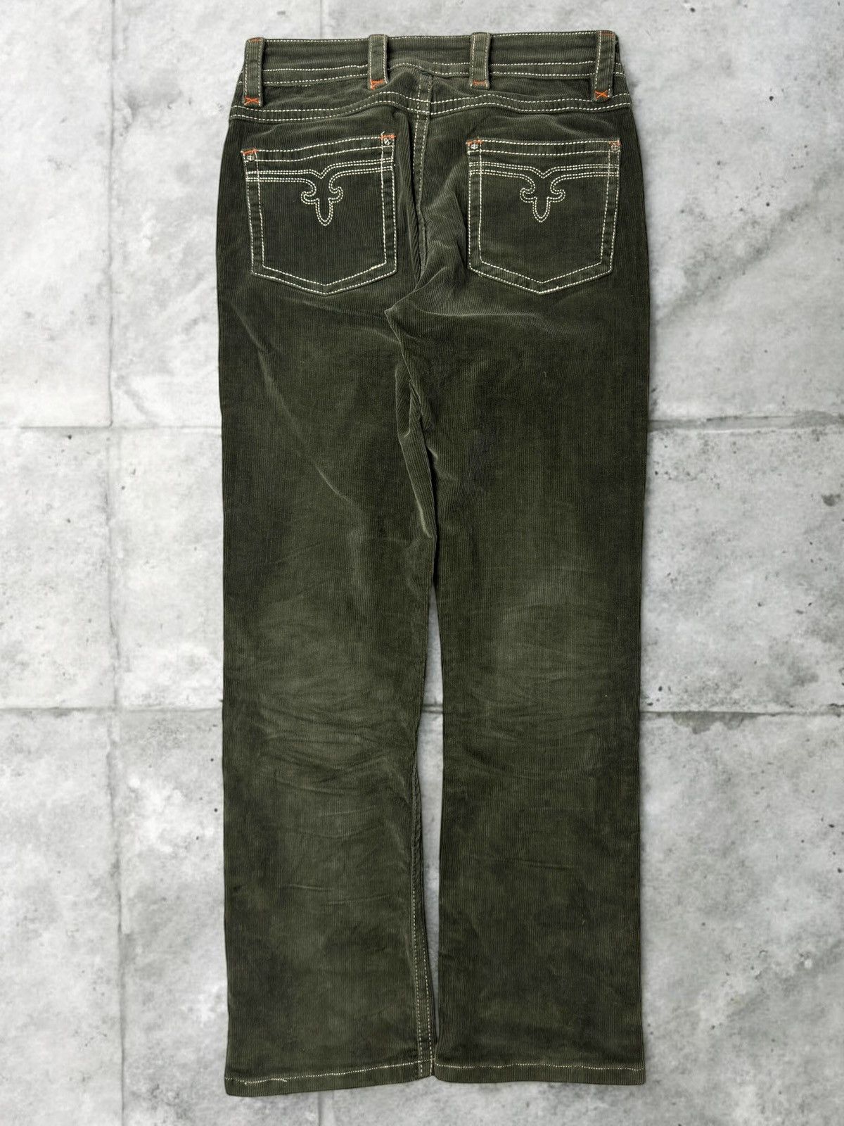 Vintage Vintage avant garde bottle green corduroy pants swag if6was9 Size US 32 / EU 48 - 1 Thumbnail