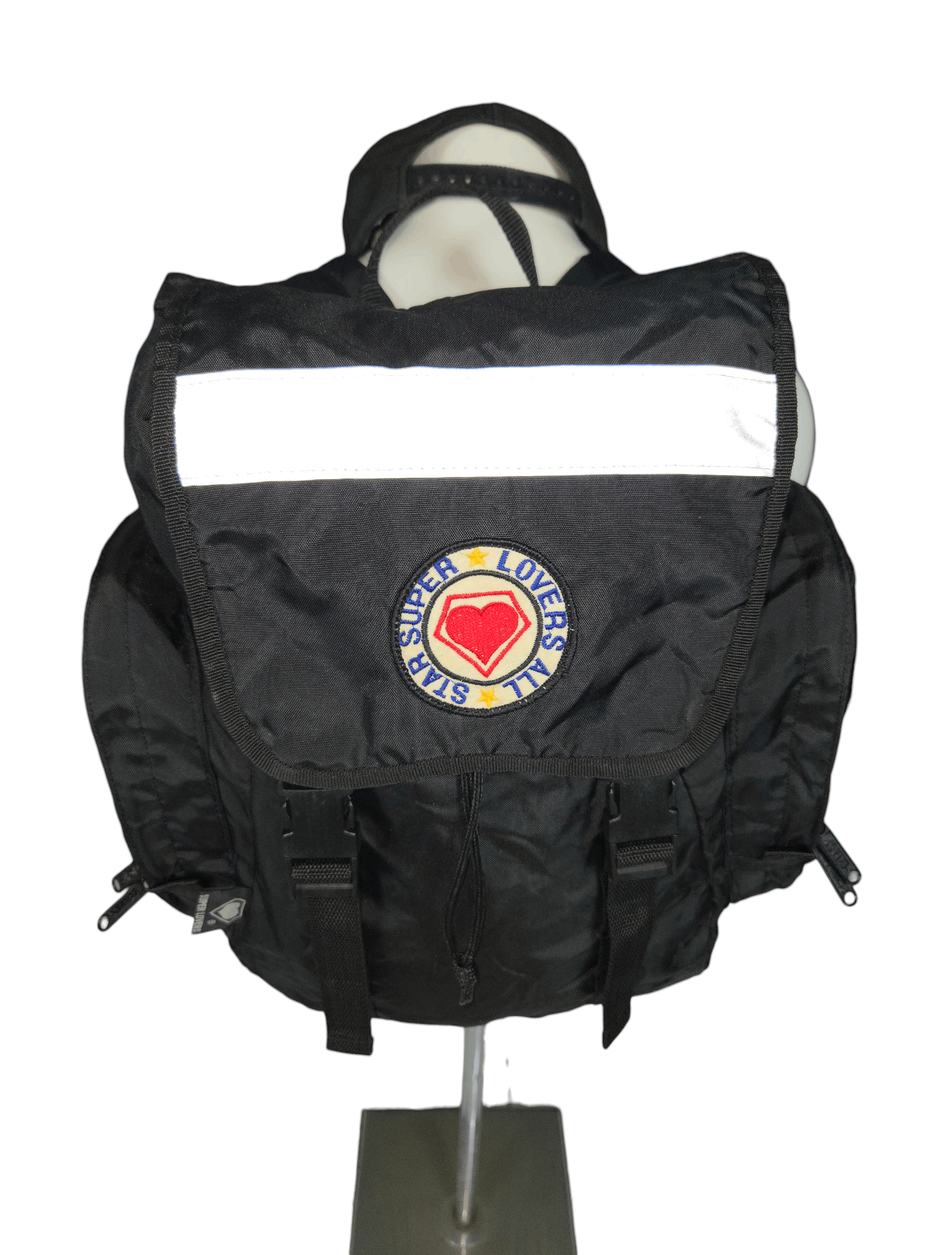 Super Lovers Vintage Y2K 00s Super Lovers All Stars Bagpack Raver Techno Size ONE SIZE - 3 Thumbnail
