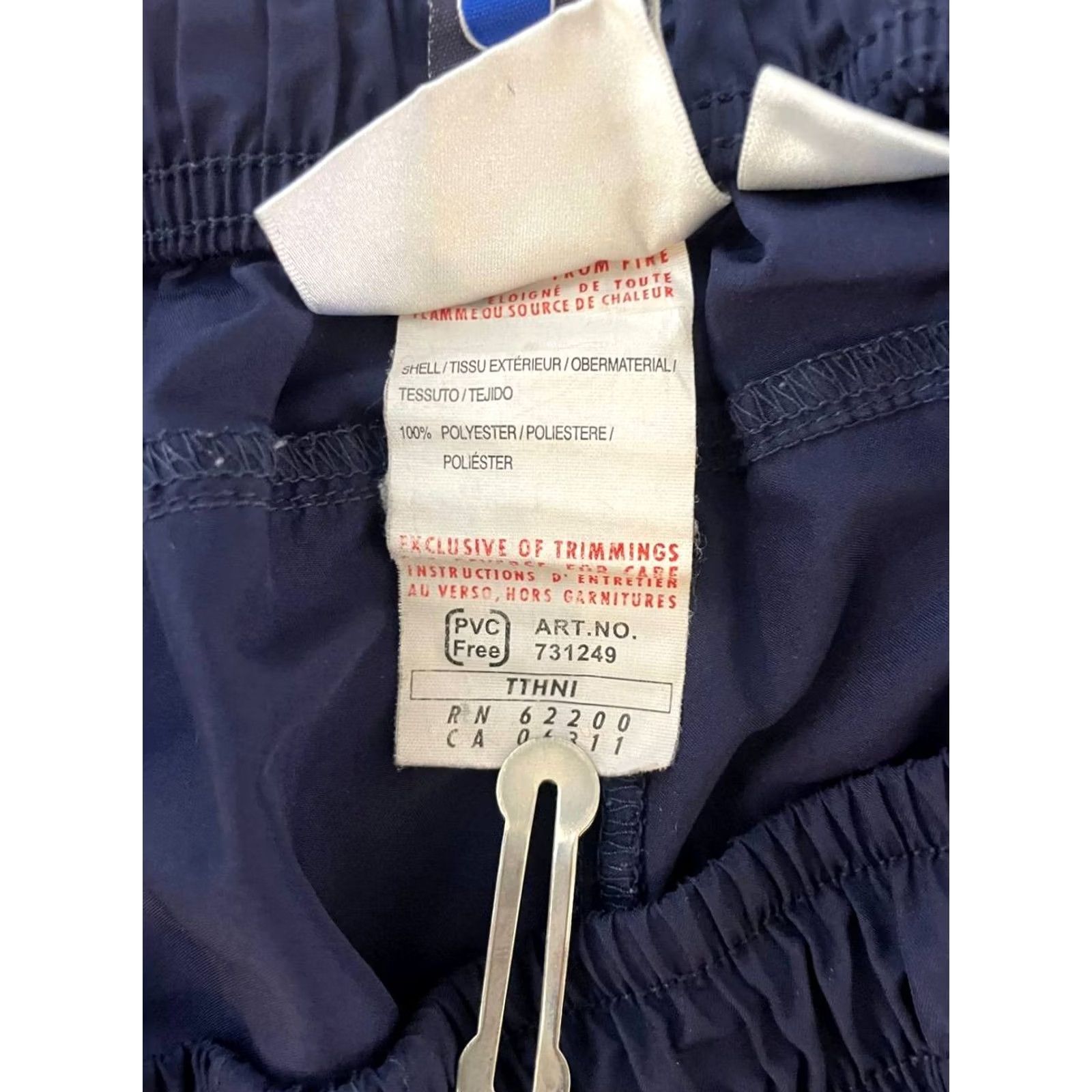 Puma PUMA Mens Italy Training Shorts Blue Polyester Elastic Waist Slash Pocket L Redesign Not Soft? Size US 33 - 4 Thumbnail