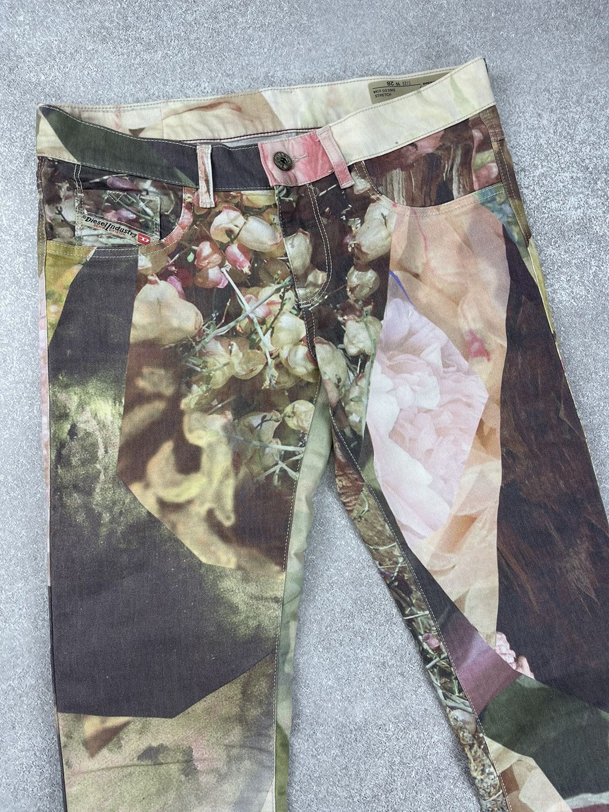 Diesel Diesel Liver-SP Super Slim Flowers Print Pants Size 28" / US 6 / IT 42 - 3 Thumbnail