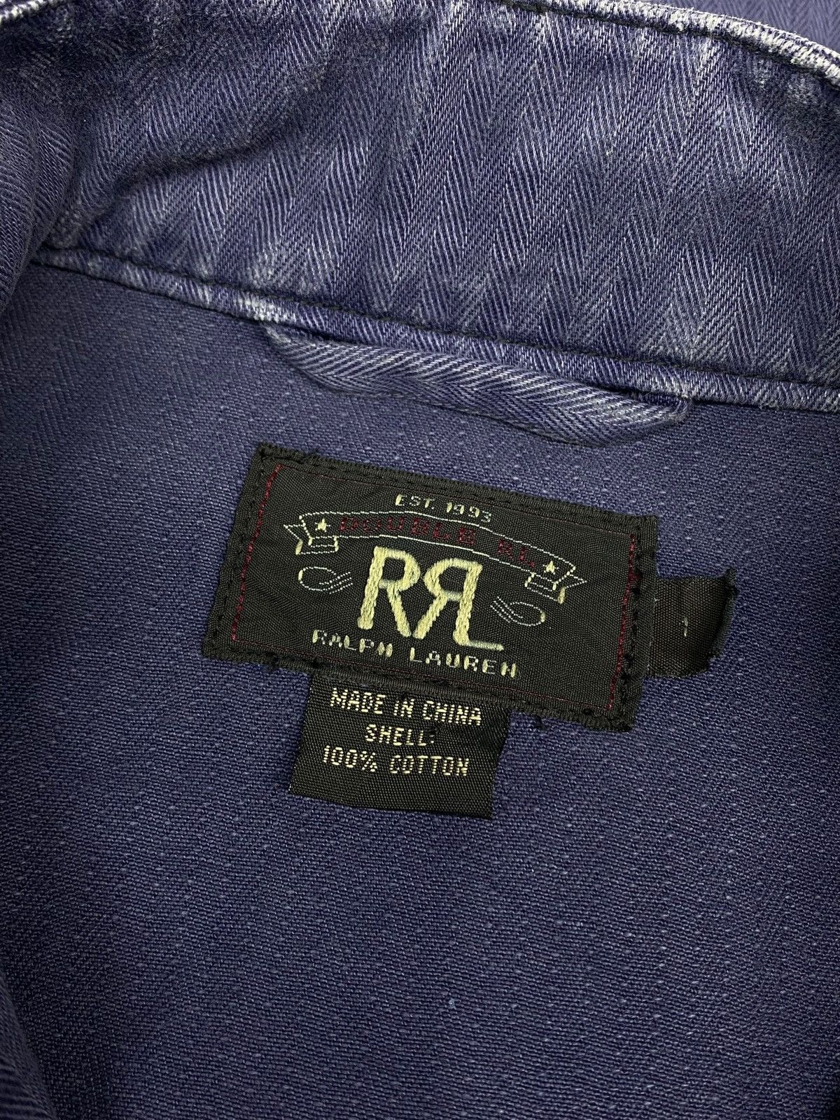 RRL Ralph Lauren RRL Double R Ralph Lauren Vintage Denim Jacket Officer Vibe Size S / US 4 / IT 40 - 19 Thumbnail