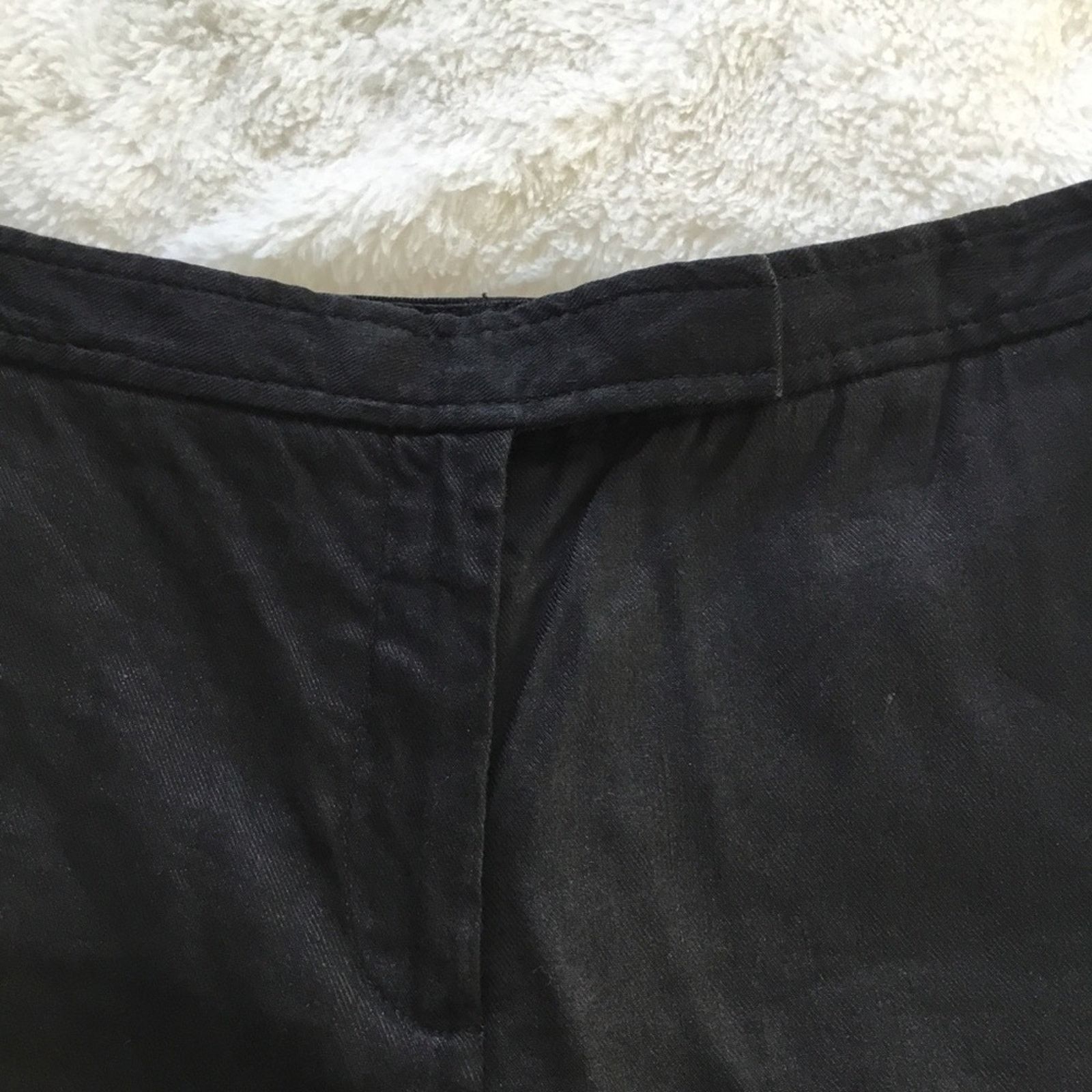 Other David Meister Black Bermuda Linen Shorts Size 26" / US 2 / IT 38 - 2 Thumbnail