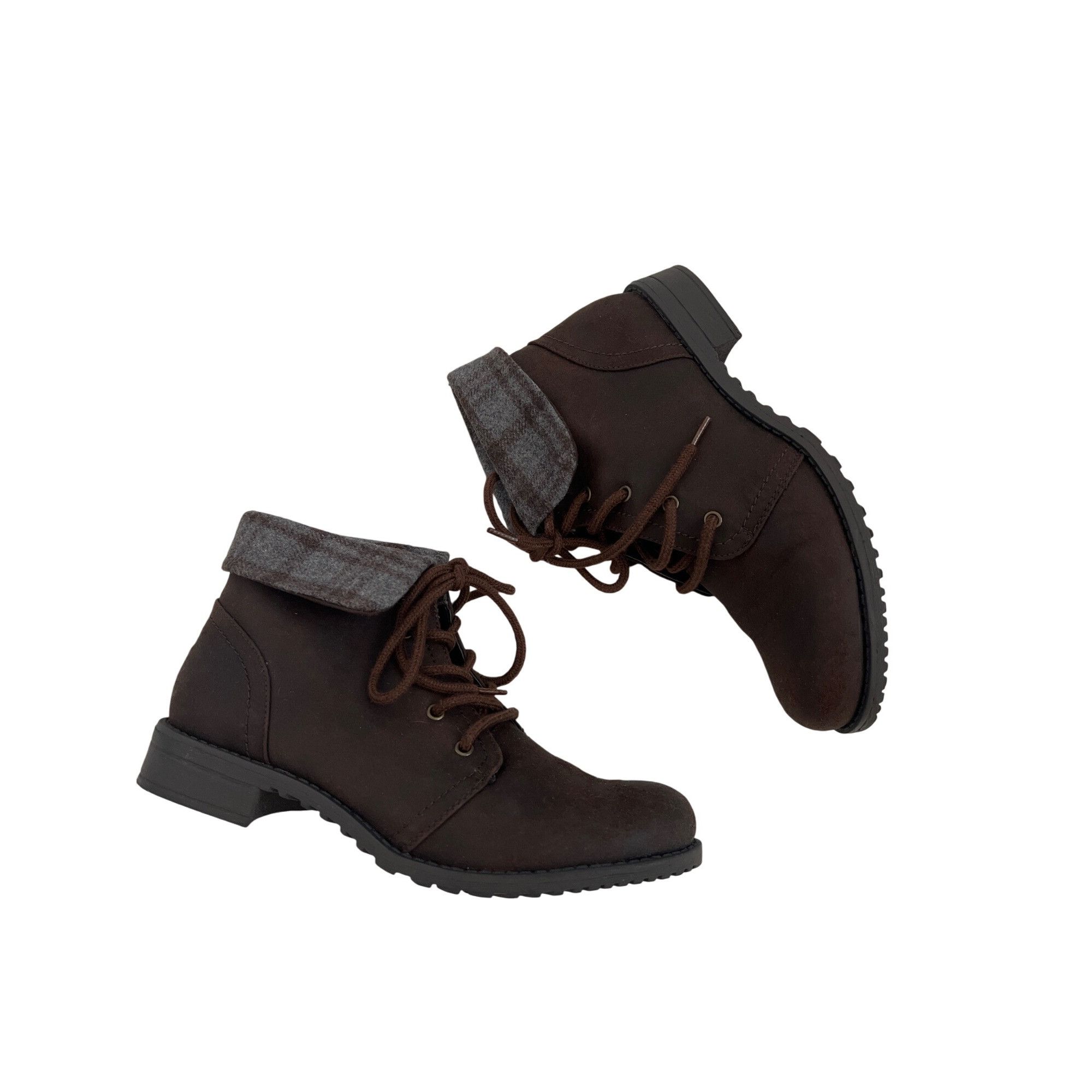 Other Cliffs By White Mountain Brown Ankle Booties With Fold-Over Size US 7.5 / IT 37.5 - 4 Thumbnail