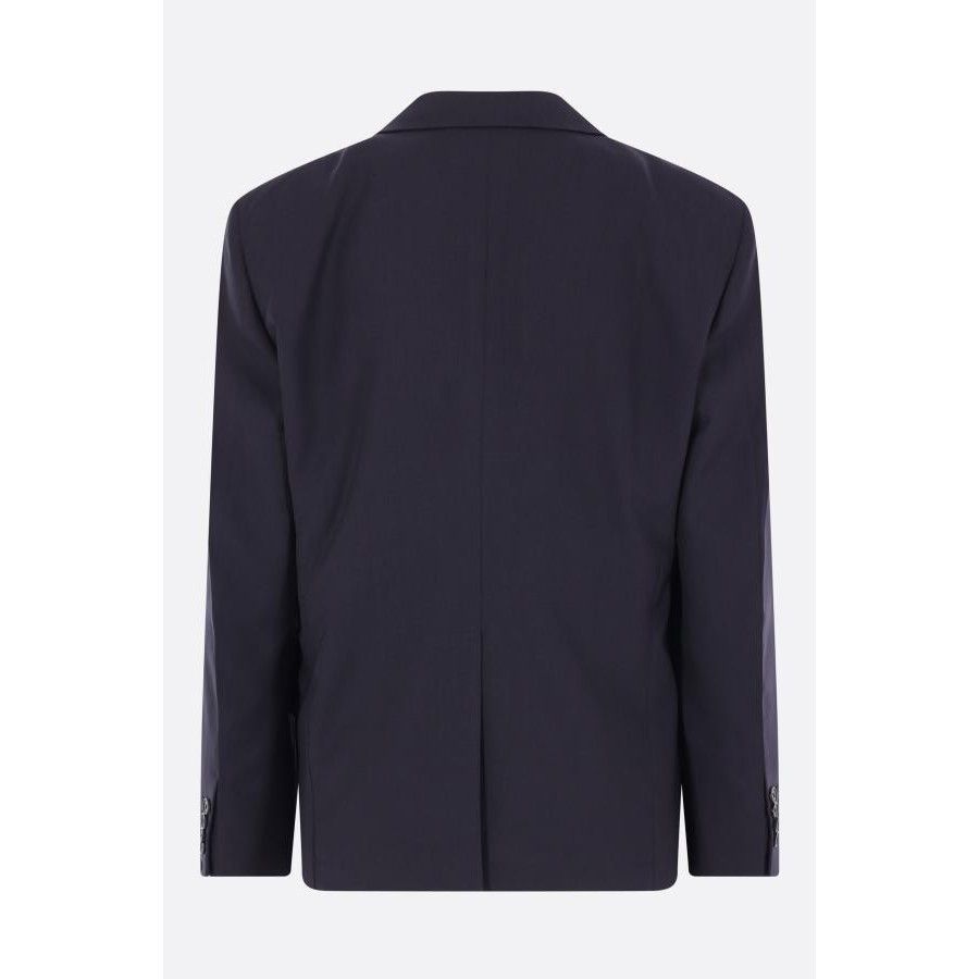 Max Mara MAX MARA Egrege Navy Blue Wool Double-Breasted Jacket New & Size M / US 6-8 / IT 42-44 - 2 Thumbnail