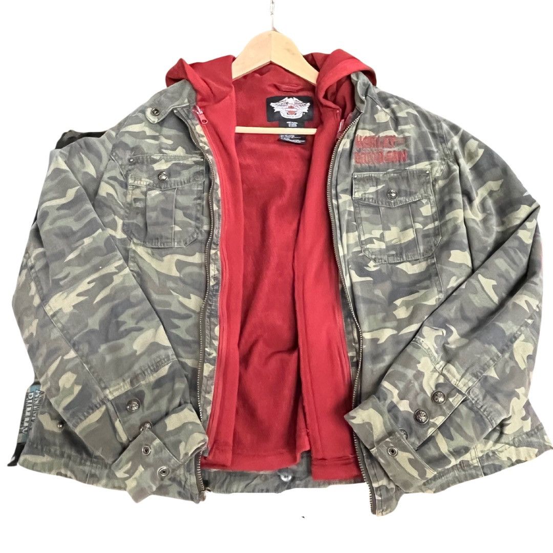 image of Harley Davidson Jacket(S) in Camo, Women's (Size Medium)