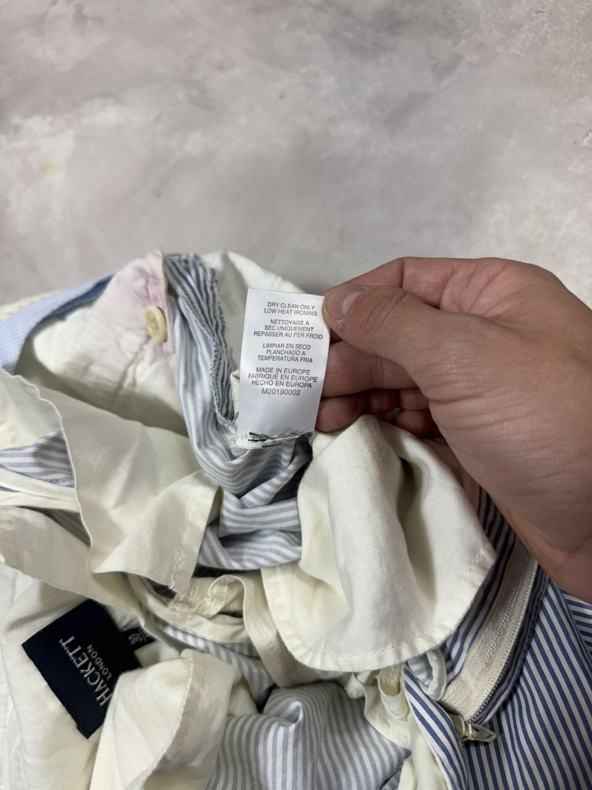 Hackett Vintage Hackett London Stripped Blue Chino Pants Size US 30 / EU 46 - 12 Thumbnail