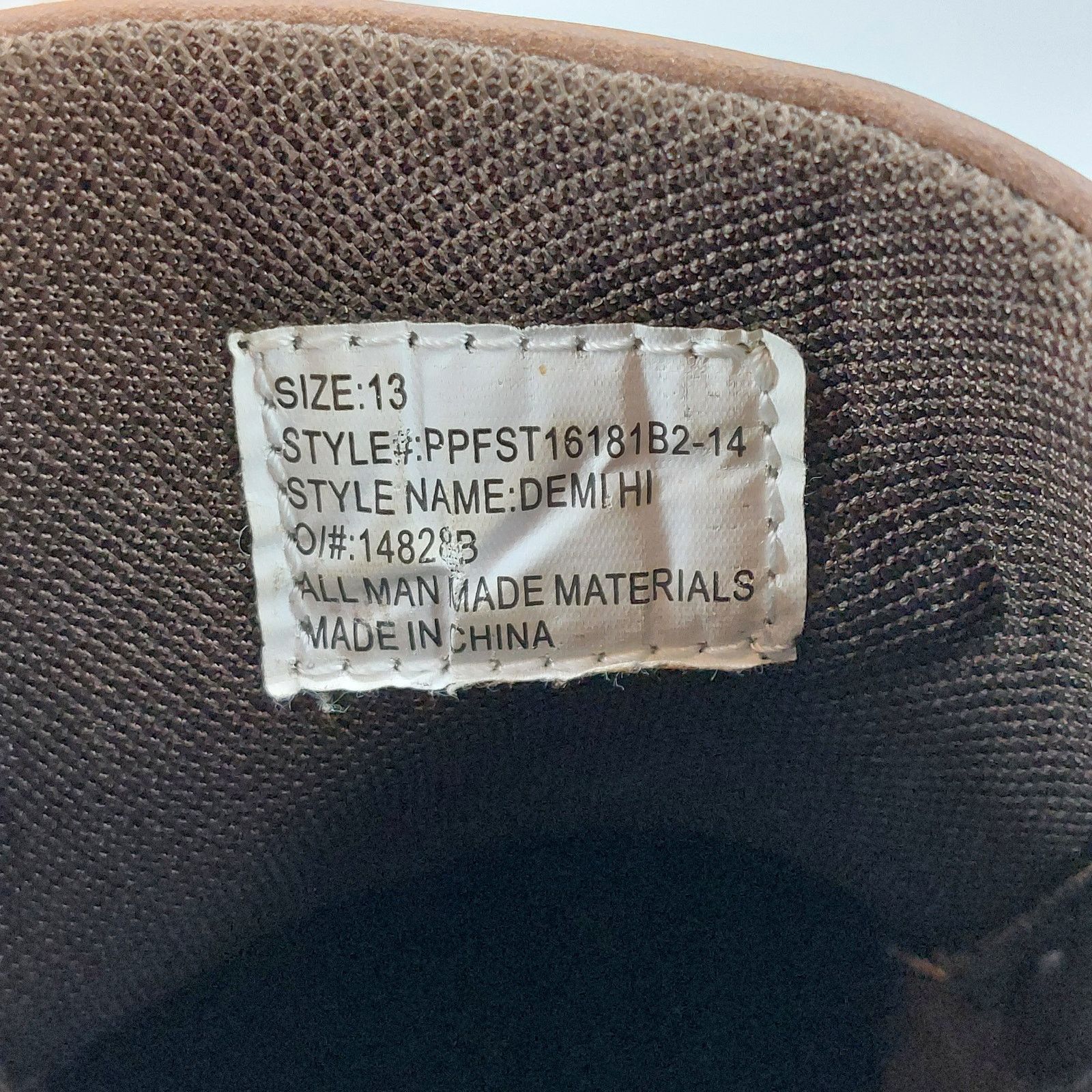 Perry Ellis Perry Ellis Portfolio Men's Brown Lace Up Demi Hi Casual Size US 13 / EU 46 - 8 Thumbnail