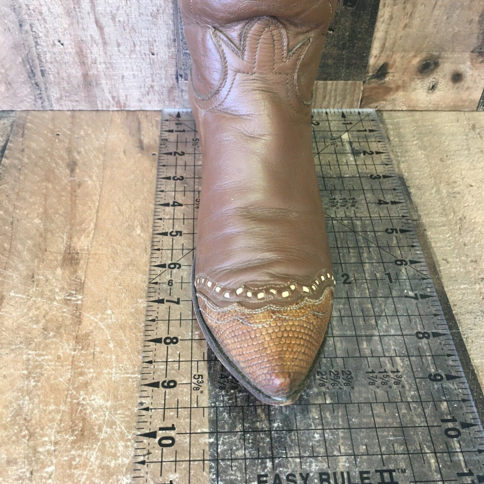 Tony Lama Tony Lama Vintage Pointed Toe Cowboy Boots Womens 5.5 B Size US 5.5 / IT 35.5 - 4 Thumbnail