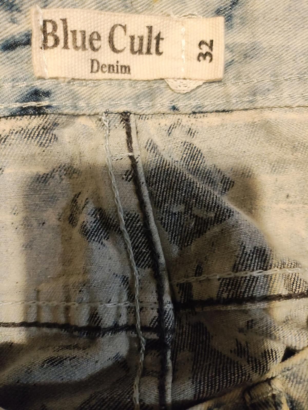 Other Men's Statement Acid Wash Jeans with Stud and Zipper Details Size US 32 / EU 48 - 8 Thumbnail