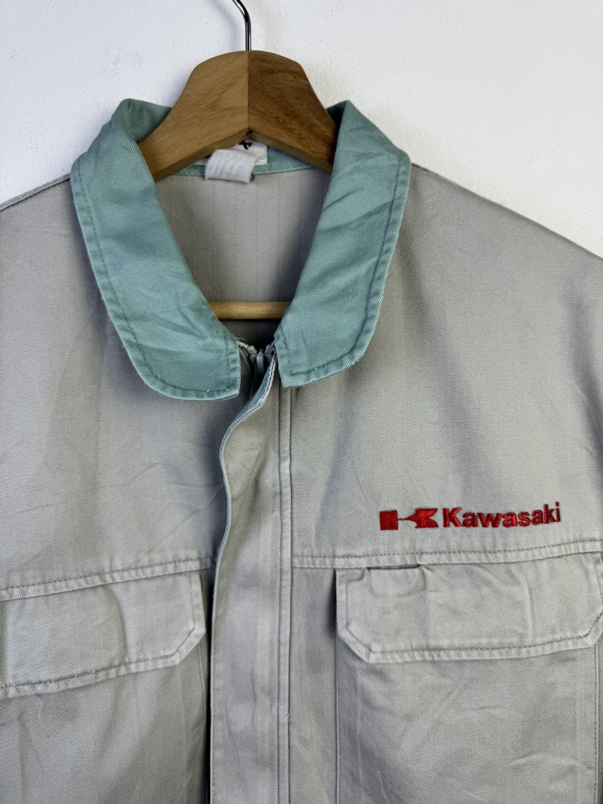 Japanese Brand Vintage Kawasaki RACING TEAM Japanese Racing Team Jacket Size US L / EU 52-54 / 3 - 3 Thumbnail