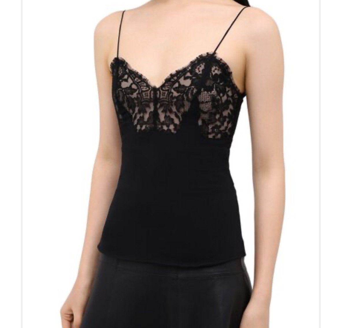 Alexander McQueen NWT Alexander McQueen black lace top cami Size S / US 4 / IT 40 - 12 Thumbnail