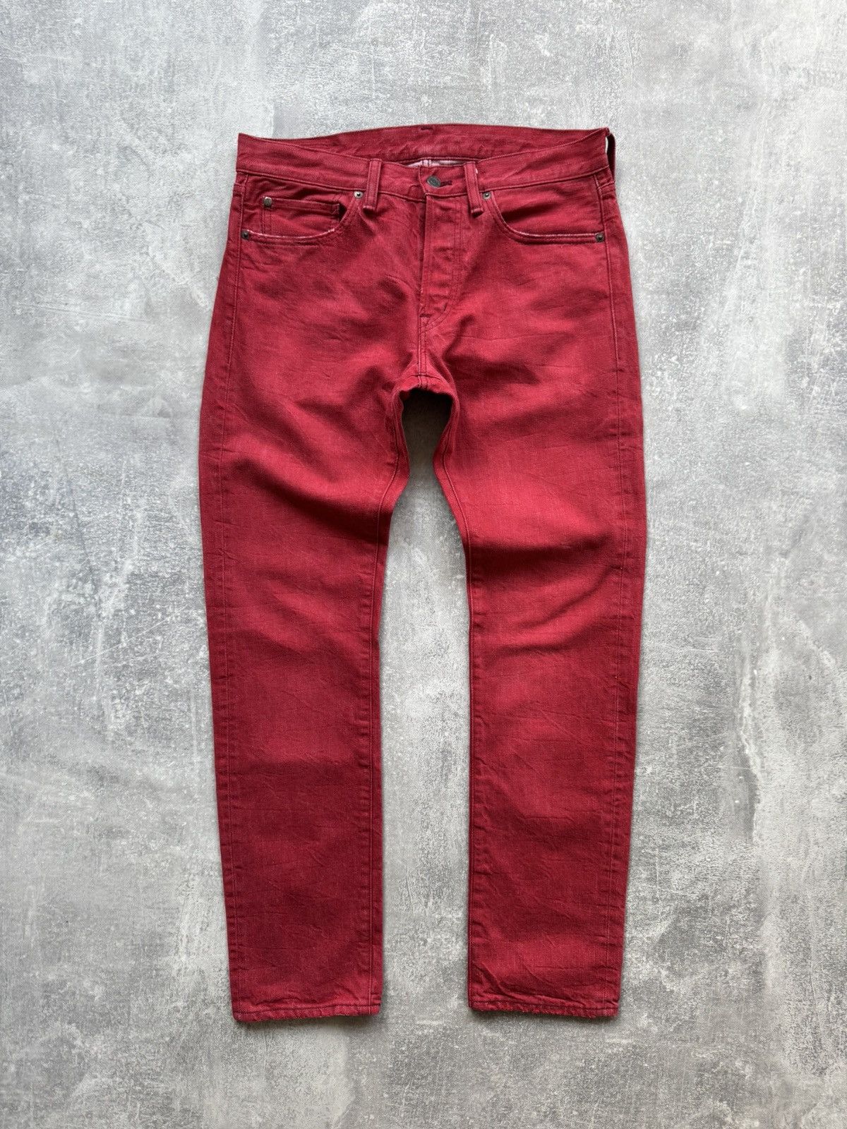 Denim & Supply Ralph Lauren Denim And Supply Ralph Lauren Red Distressed Denim Jeans Size US 31 - 2 Thumbnail
