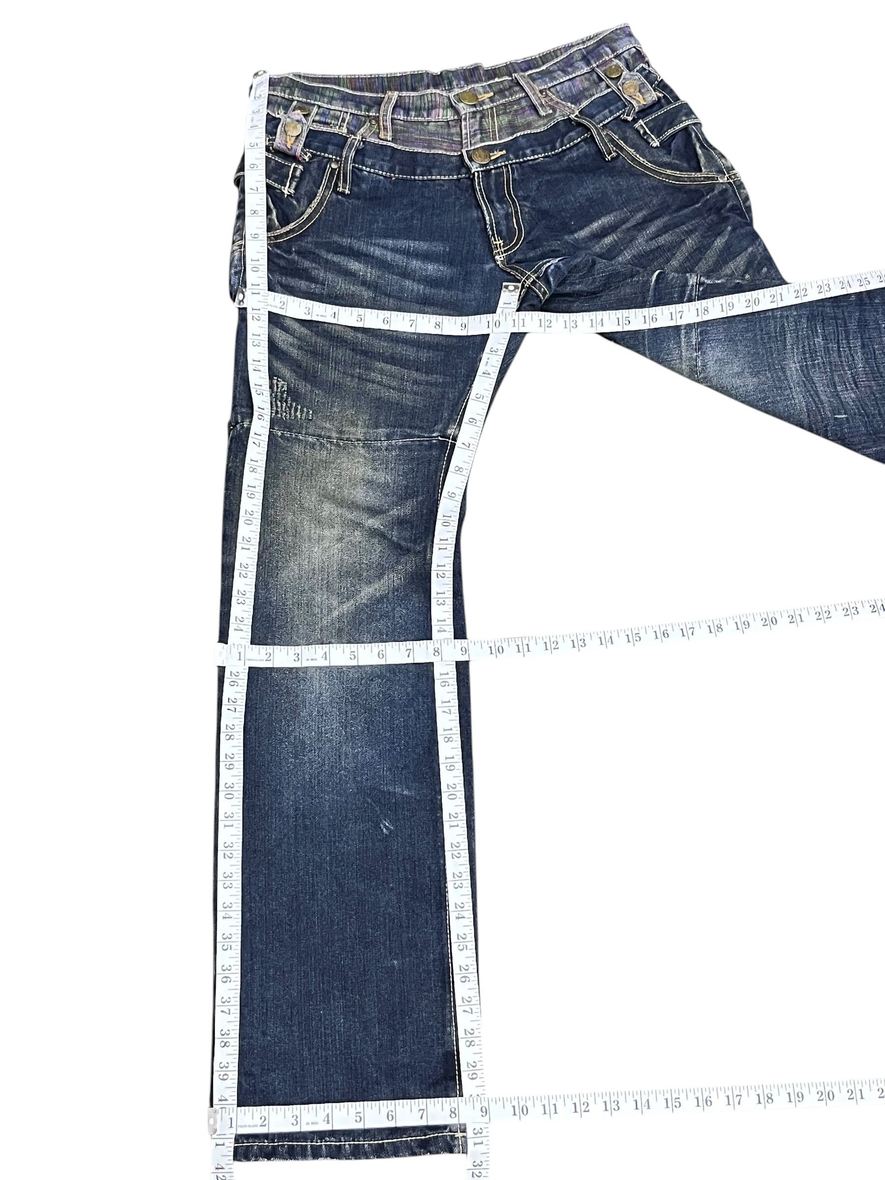 Seditionaries Gumu Int'l Grunge Hybrid Double Waist Jeans W31 Rare Size US 31 - 23 Thumbnail