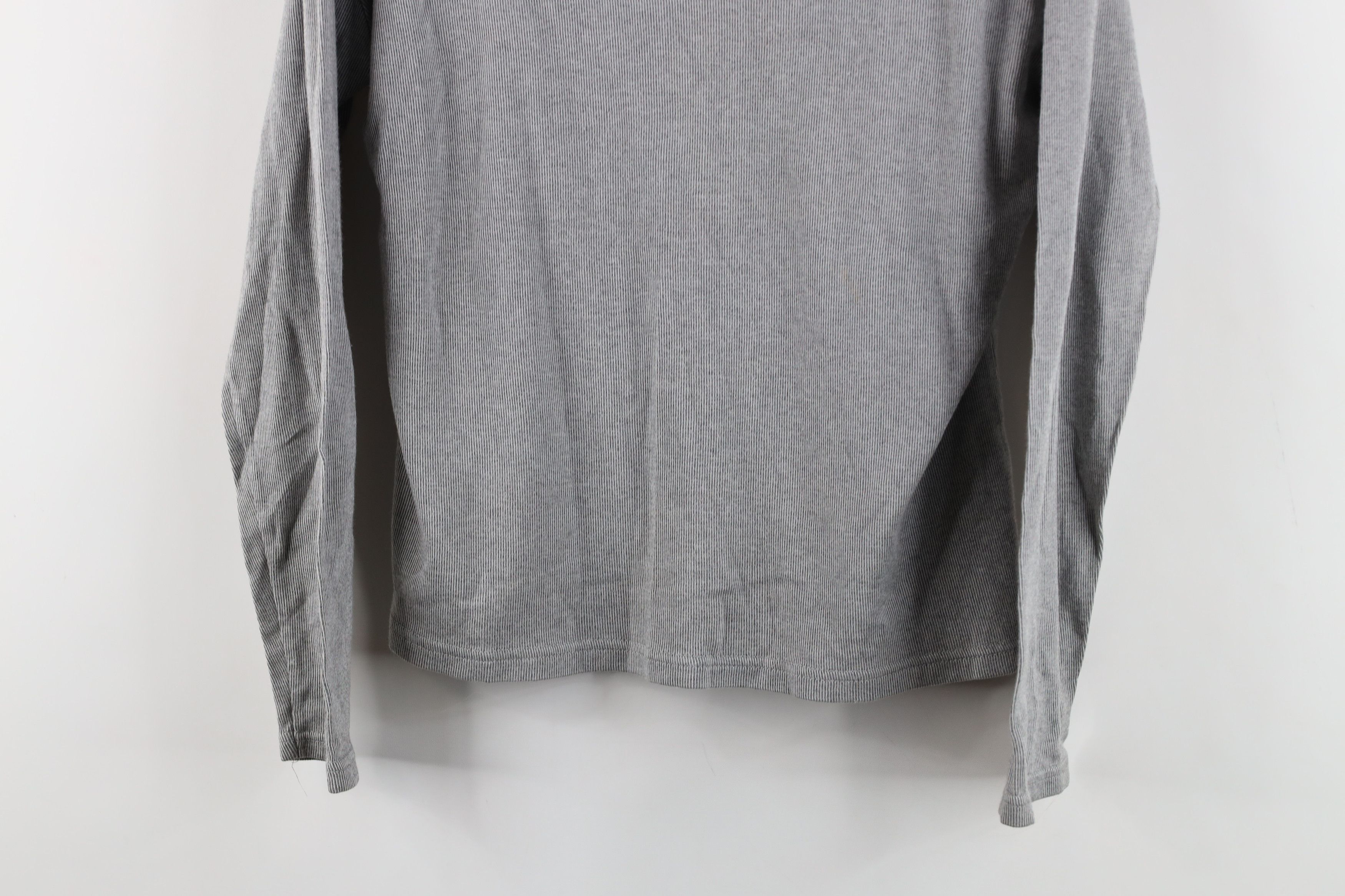 Express Vintage 90s Express Ribbed Knit Cropped Long Sleeve T-Shirt Size S / US 4 / IT 40 - 3 Thumbnail