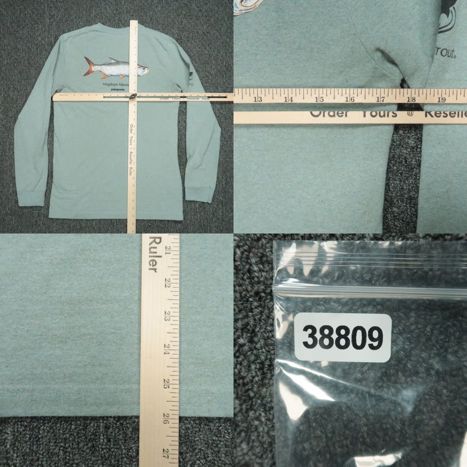Patagonia Patagonia Shirt Mens XS Blue Long Sleeve Tarpon World Trout Megalops Atlanticus Crew Neck Size US XS / EU 42 / 0 - 8 Thumbnail