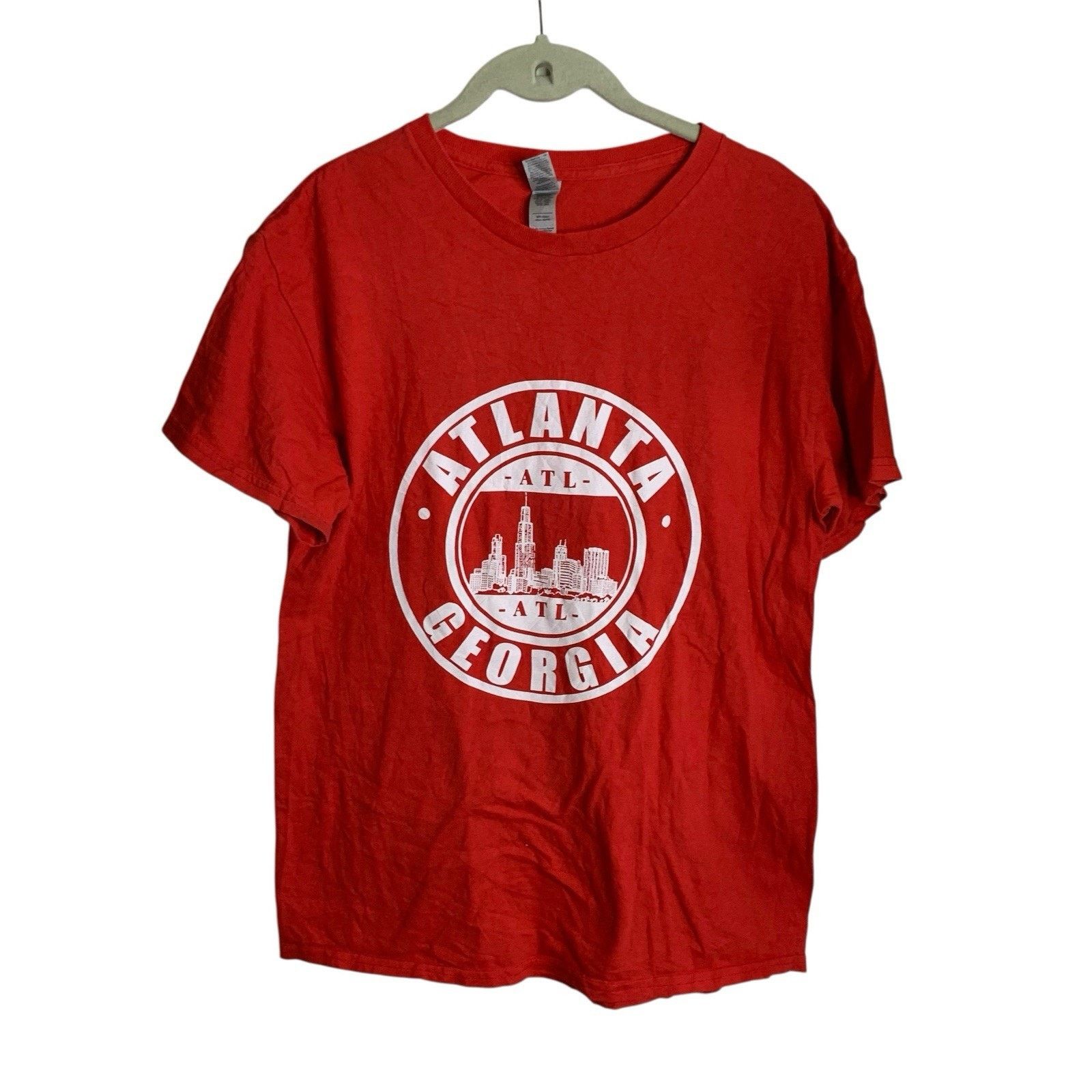Gildan Atlanta Georgia Graphic T-Shirt Mens Short Sleeve Gildan M Size US M / EU 48-50 / 2 - 8 Thumbnail