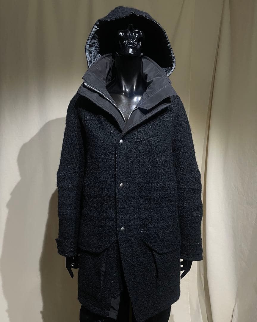 Junya Watanabe F/W2005 JUNYA WATANABE - Fancy Tweed Hooded Short Coat Size US S / EU 44-46 / 1 - 2 Thumbnail