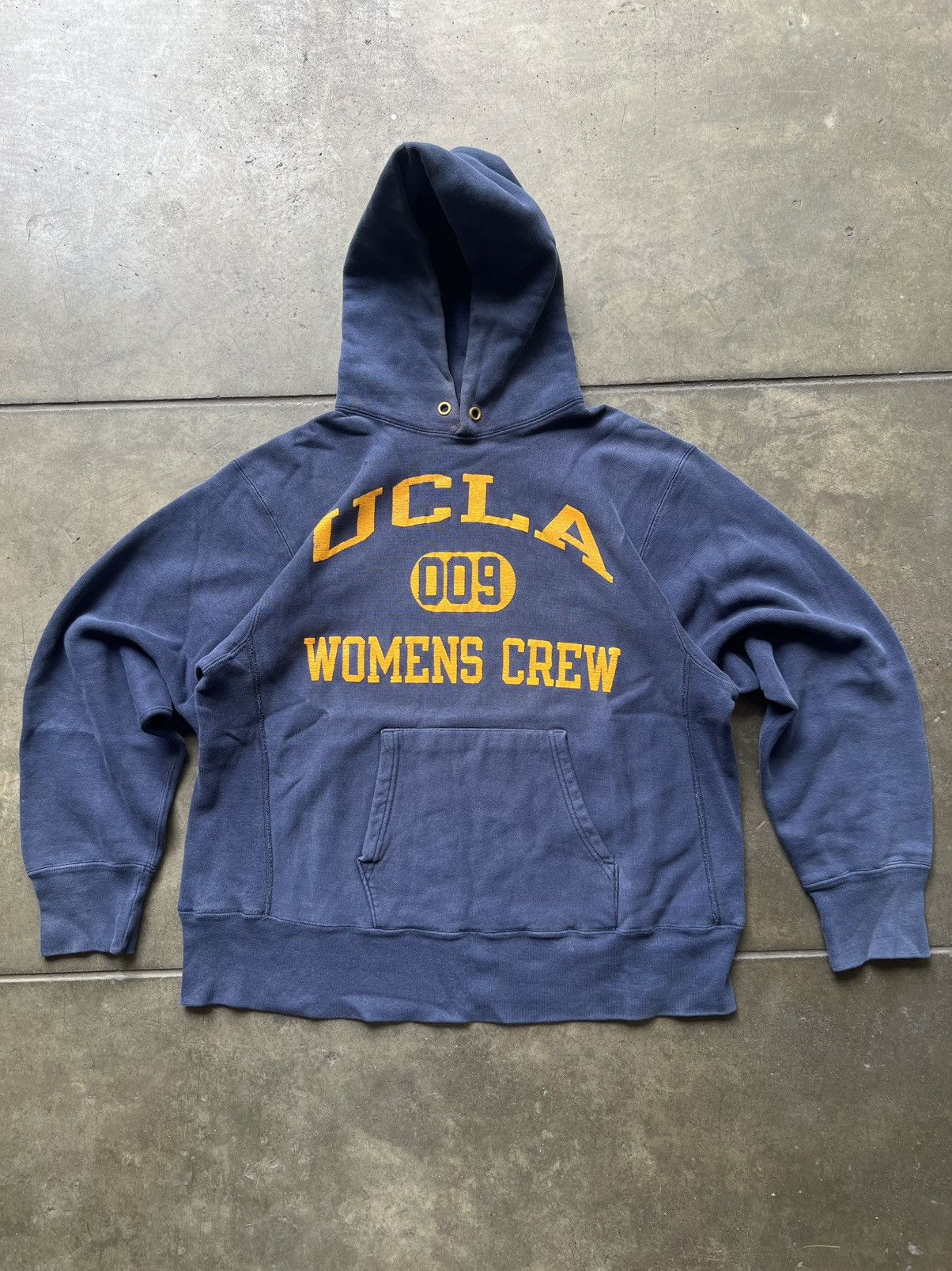 Vtg 80s CHAMPION Sweatshirt Reverse Weave UCLA Navy Blue